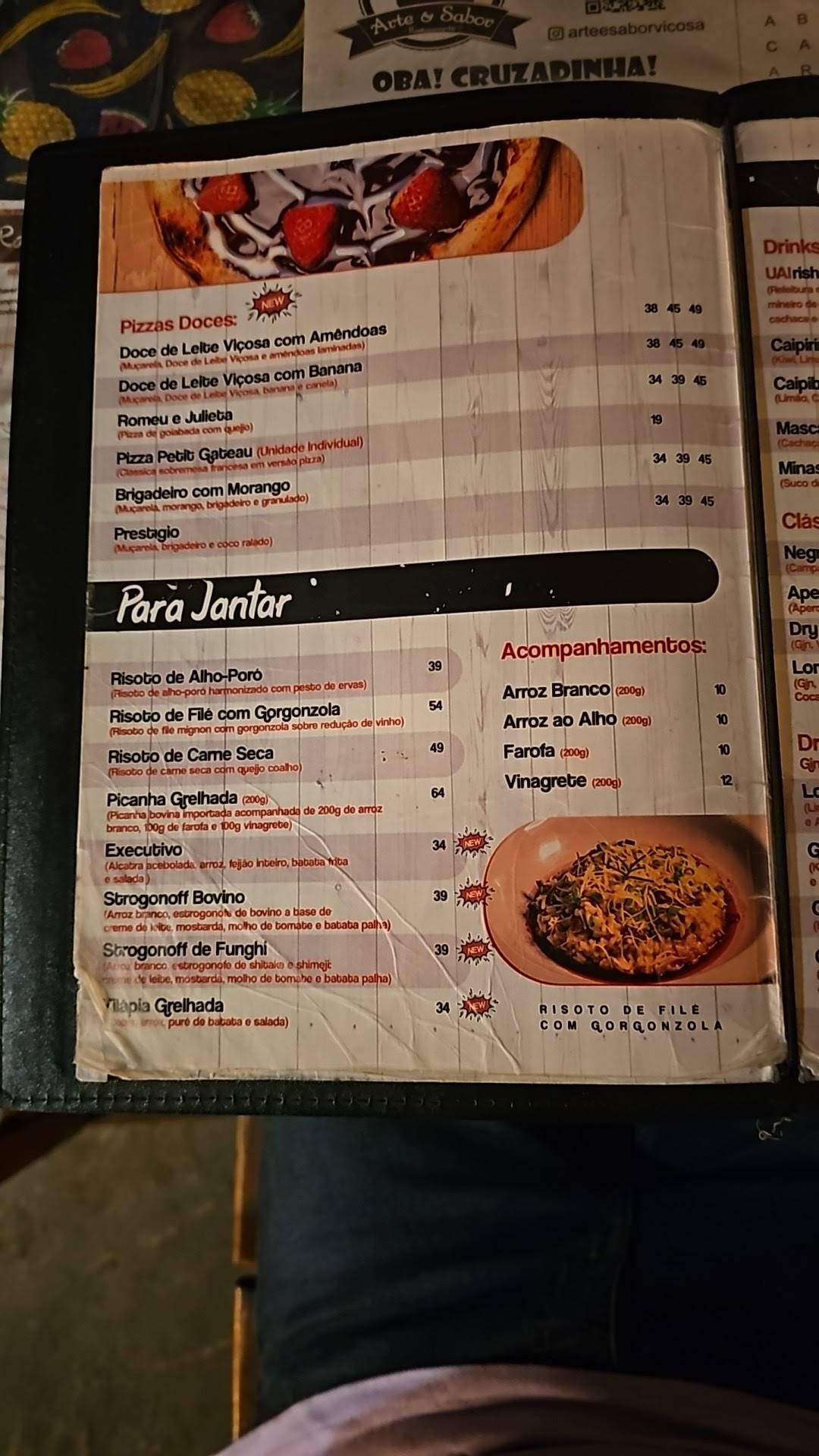 Arte & Sabor Restaurante cardápio