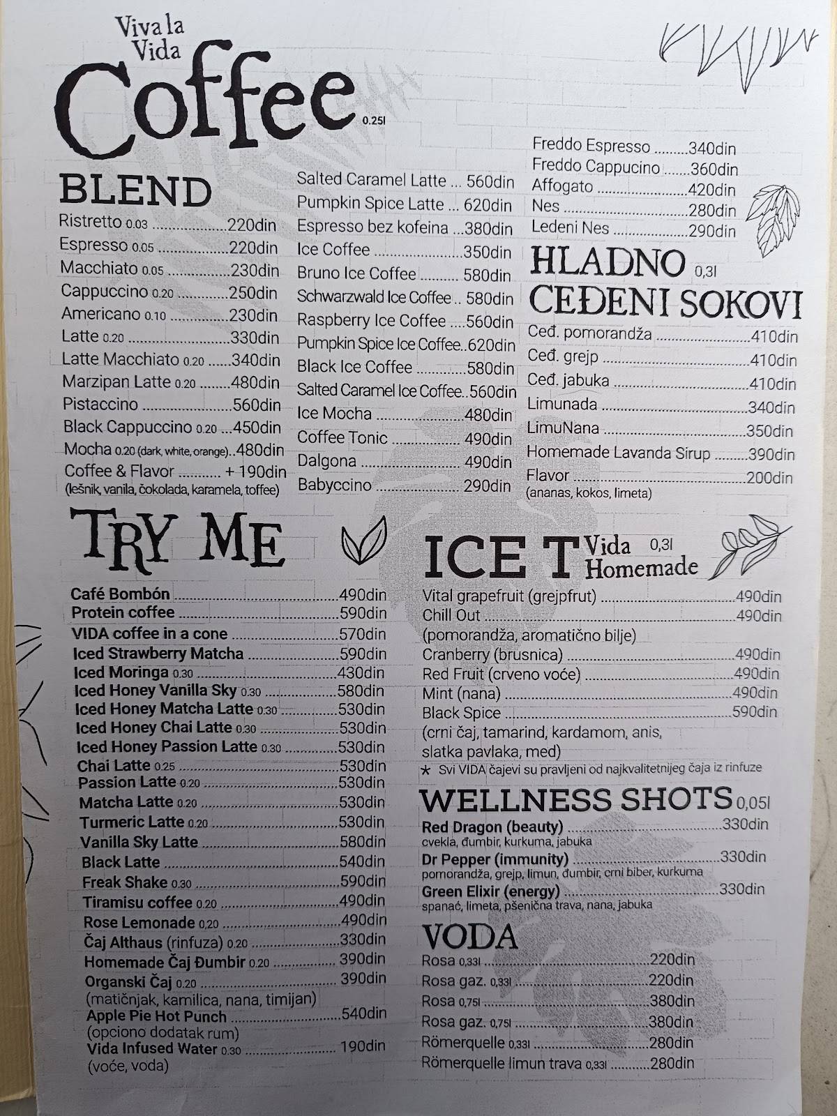 Menu de Vida Novi Sad