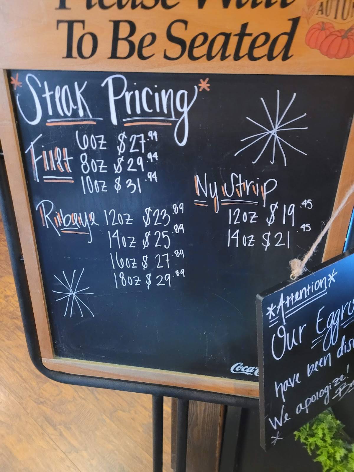 Menu at Brother's Bar & Steakhouse, Villa Rica