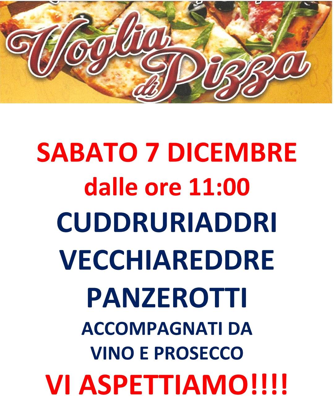Menu di Voglia di Pizza 