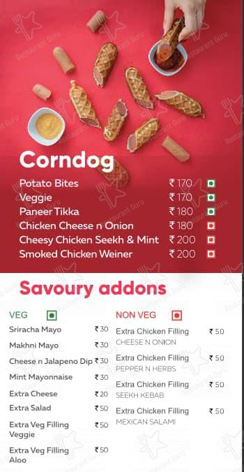 Wafl (Waffles In Amritsar) menu