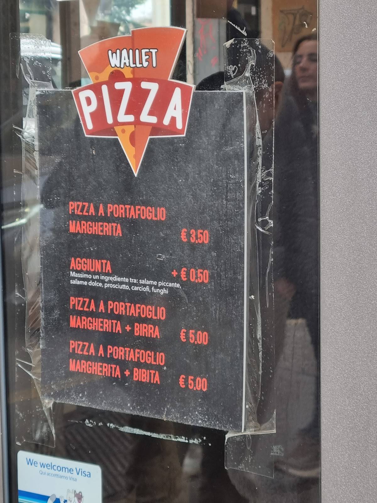 Menu di Wallet pizza 
