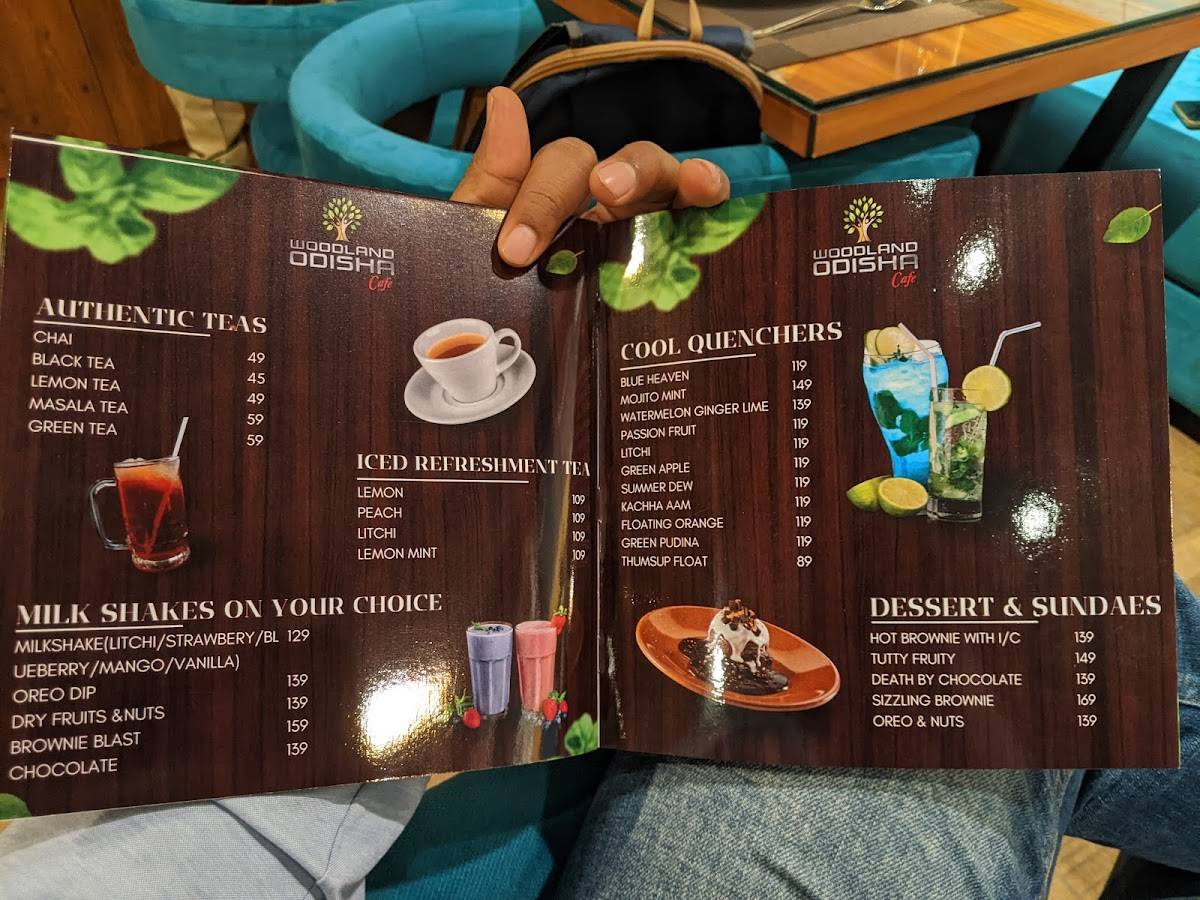 Woodland Odisha Restaurant and Convention menu