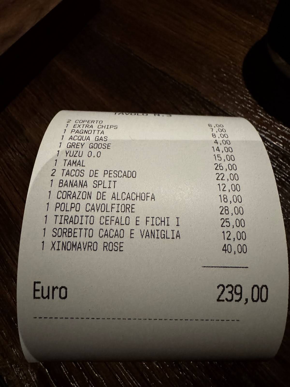 Menu di Yapa 