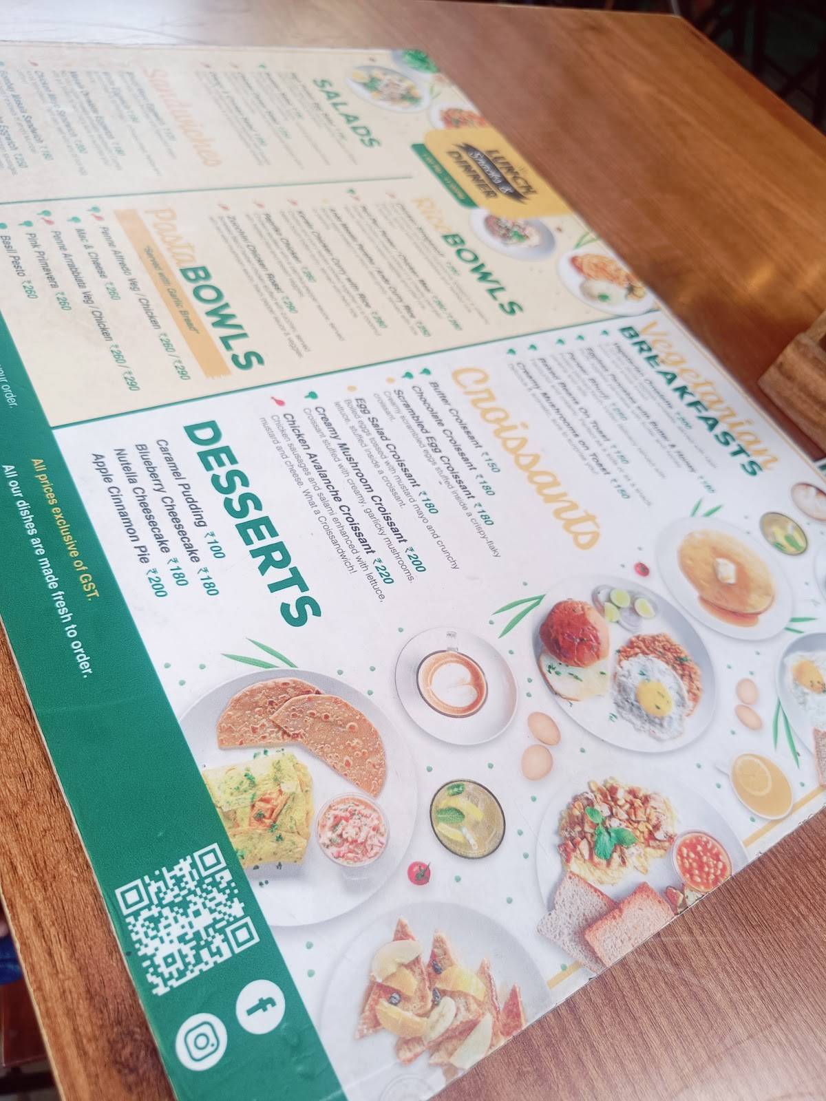 Yolkshire Kothrud menu