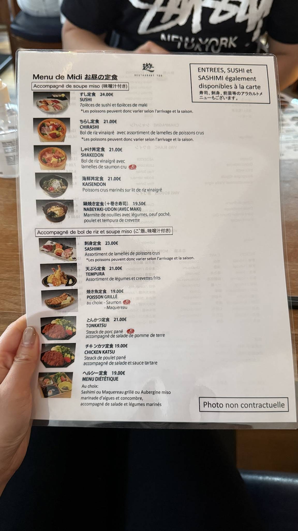 Menu de You