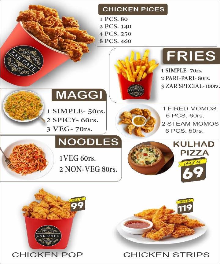 ZAR CAFE & Restaurant menu