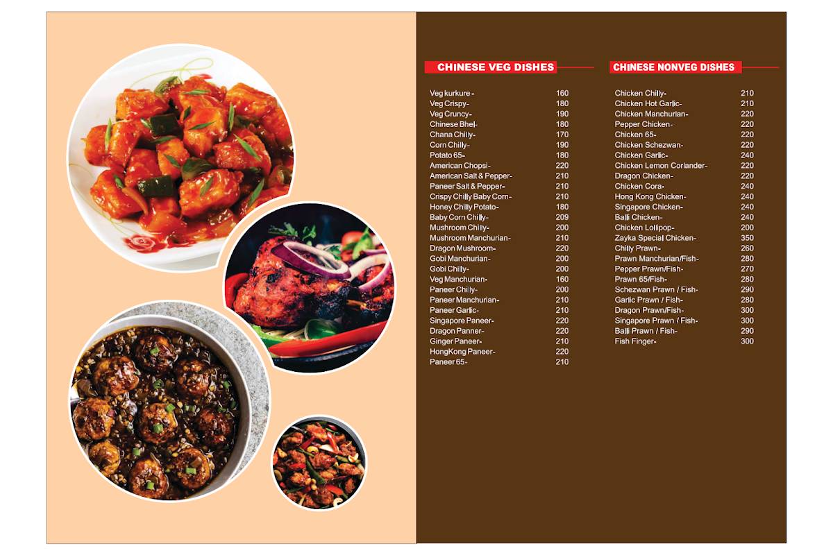 Zayka menu