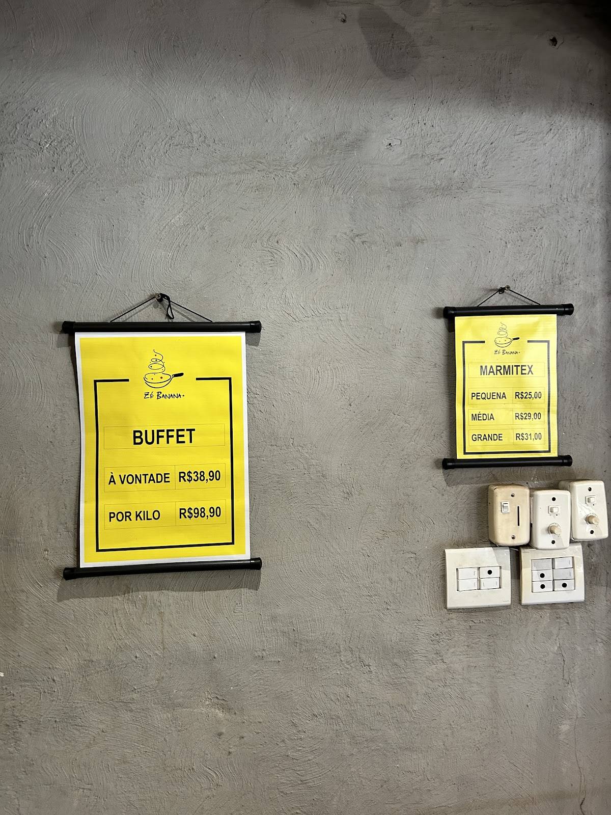 Zé Banana Restaurante cardápio