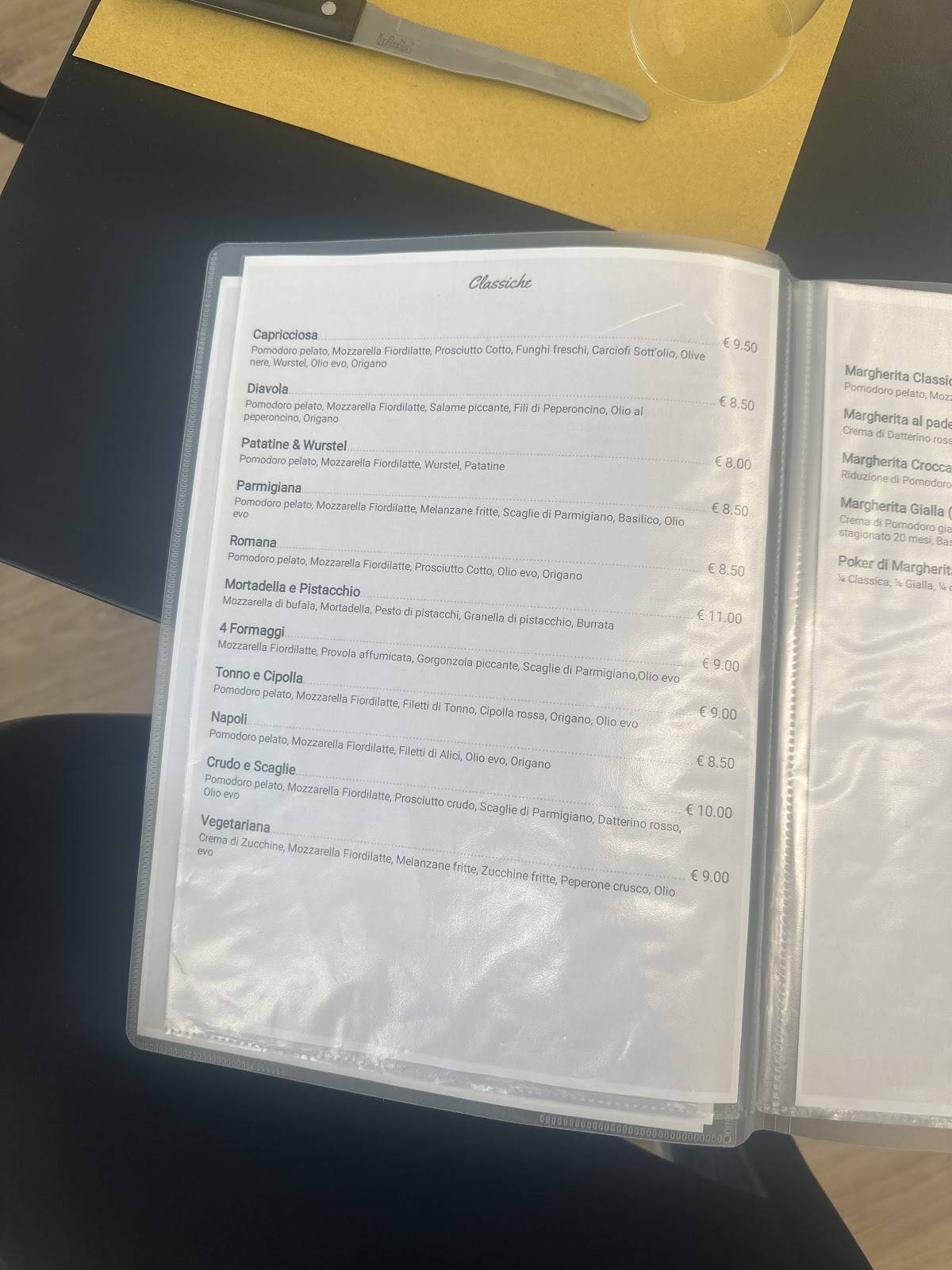 Menu di Zikilia 