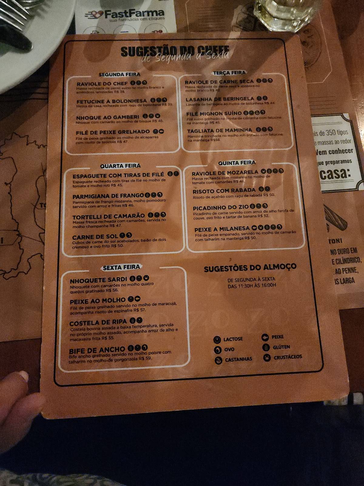 Zio Cucina Iguatemi cardápio