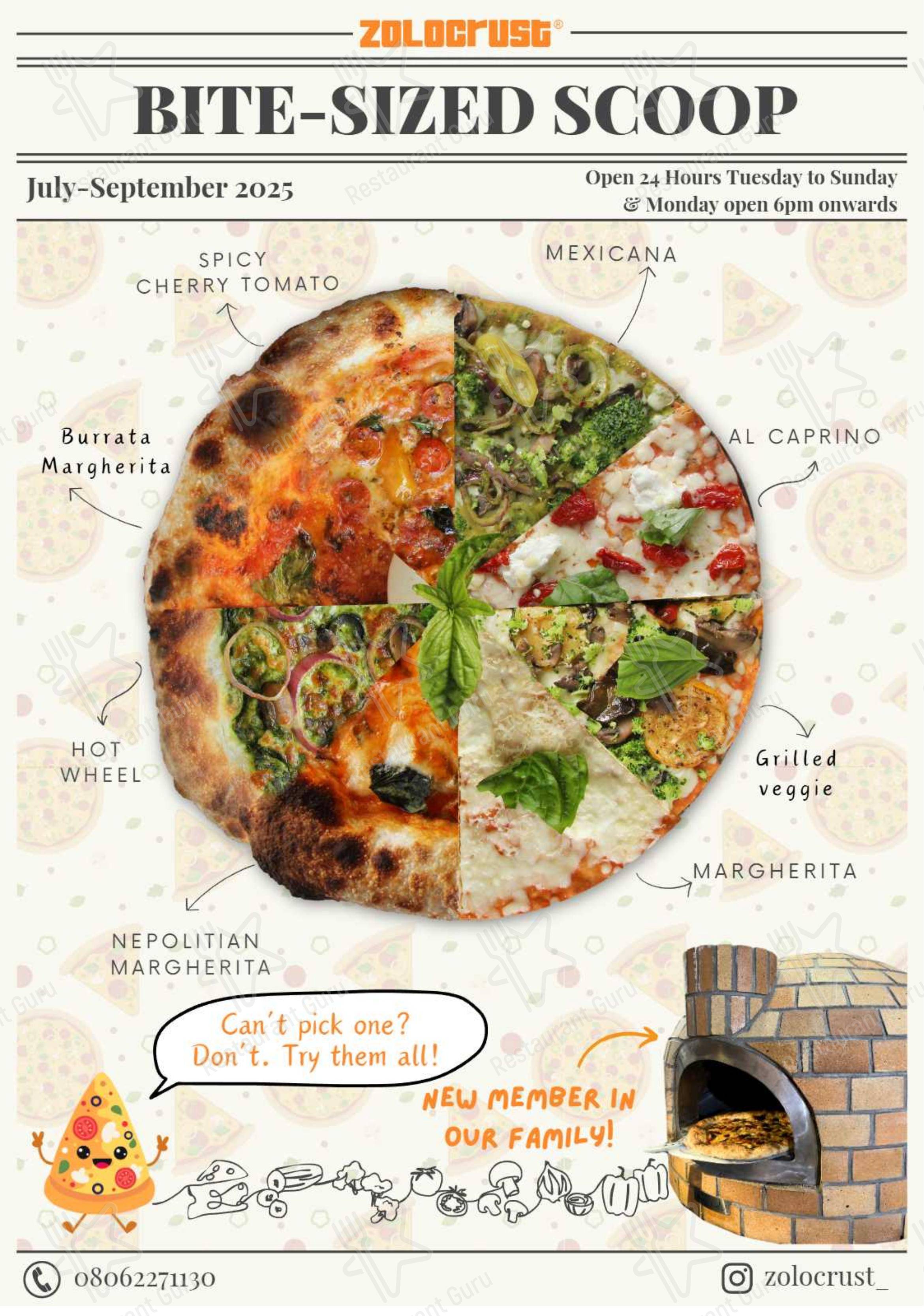 Ночное меню for Zolocrust in Jaipur