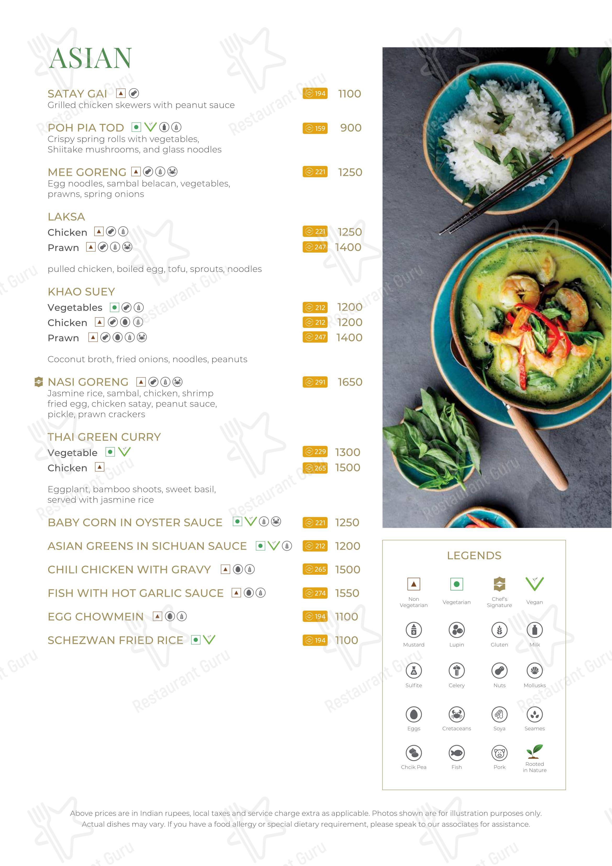 b Café - Menu bar