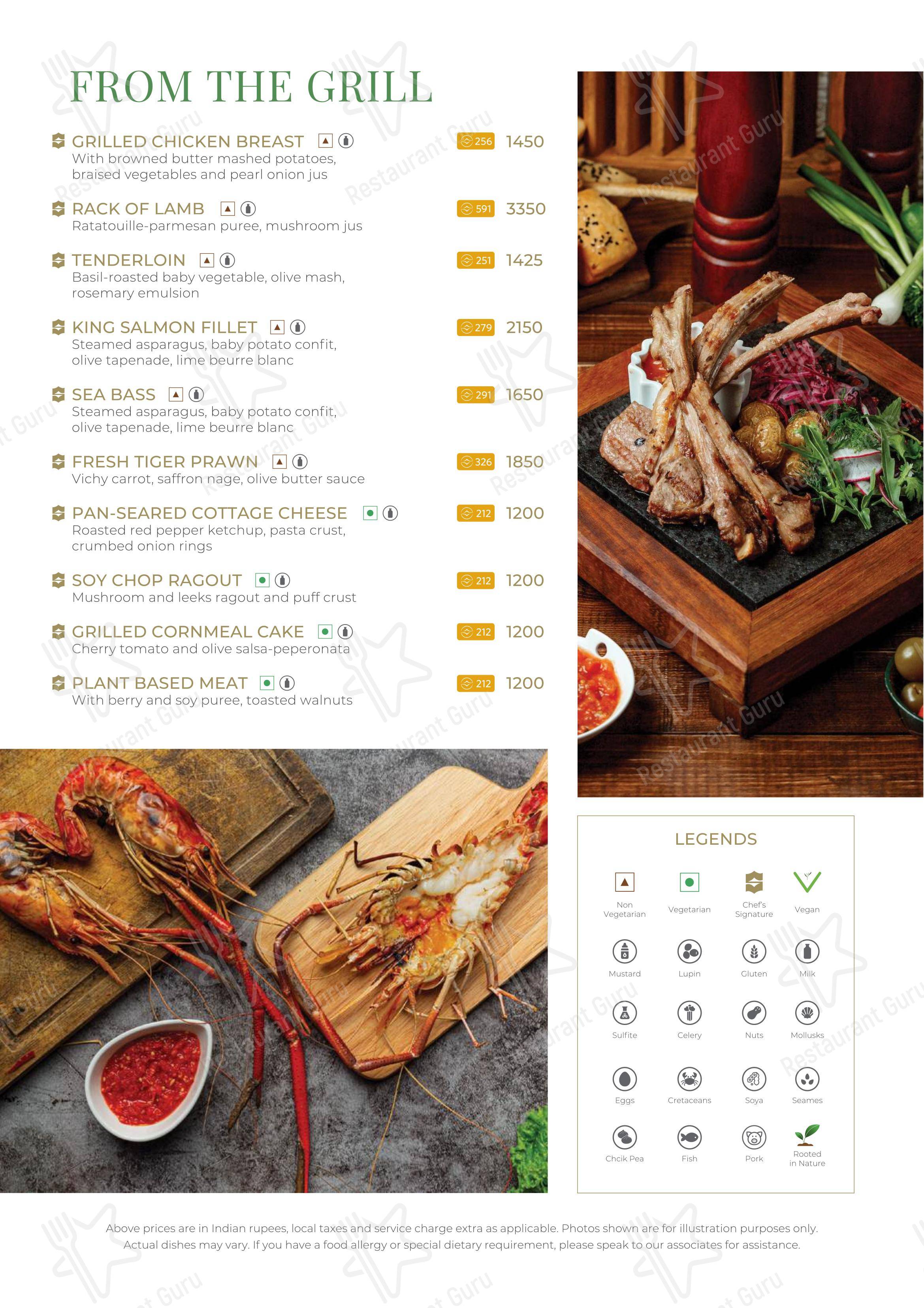 b Café - Menu bar