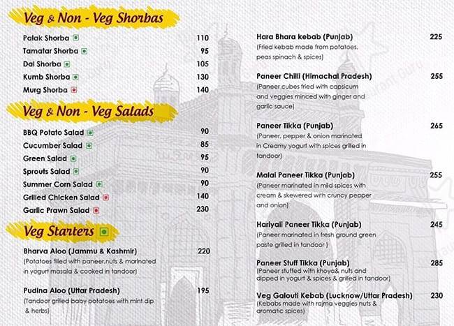 Kali Mirch Cafe & Restaurants menu