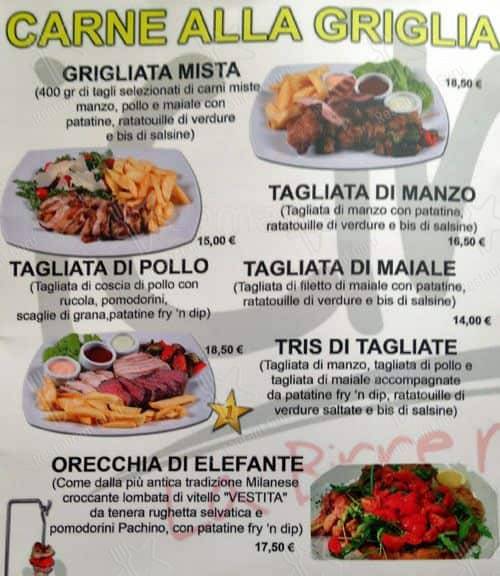Menu di Pollicino 
