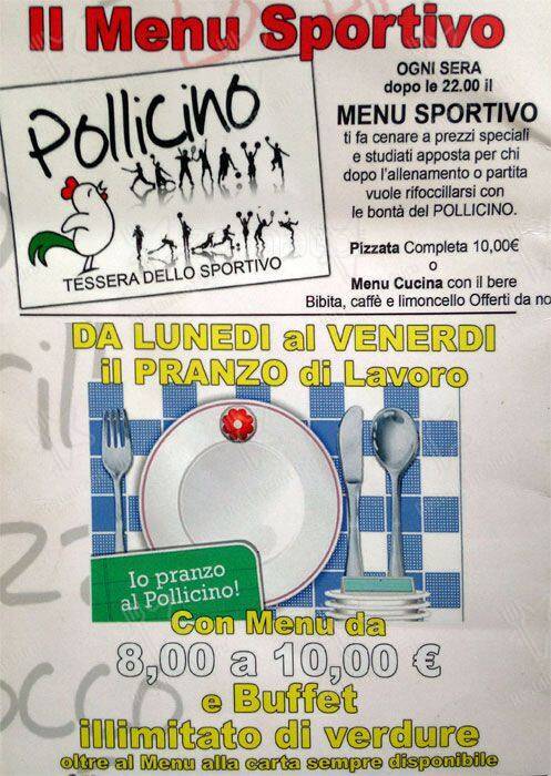 Menu di Pollicino 