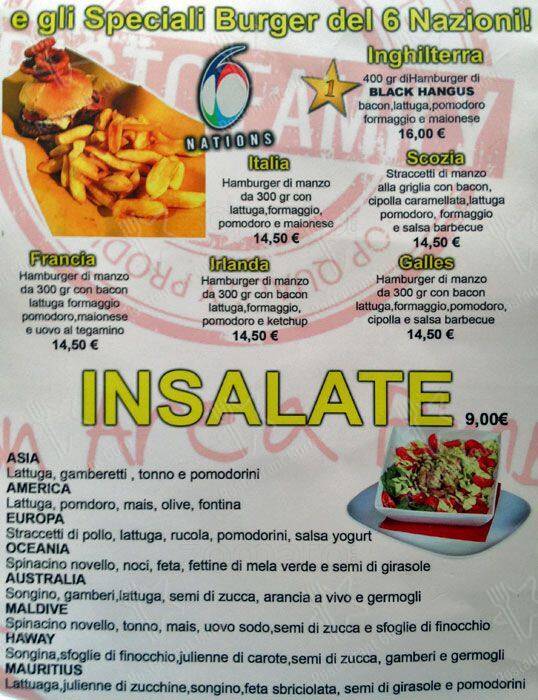 Menu di Pollicino 