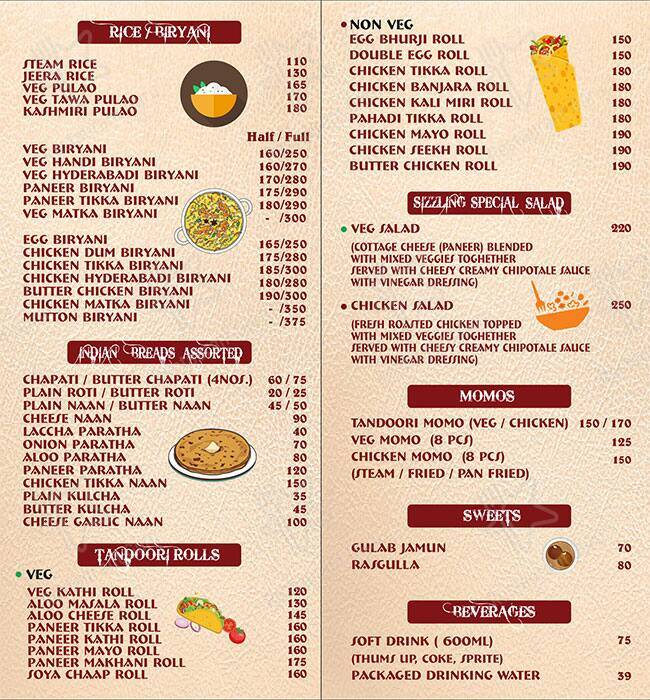 Sizzling Spices Kandivali menu