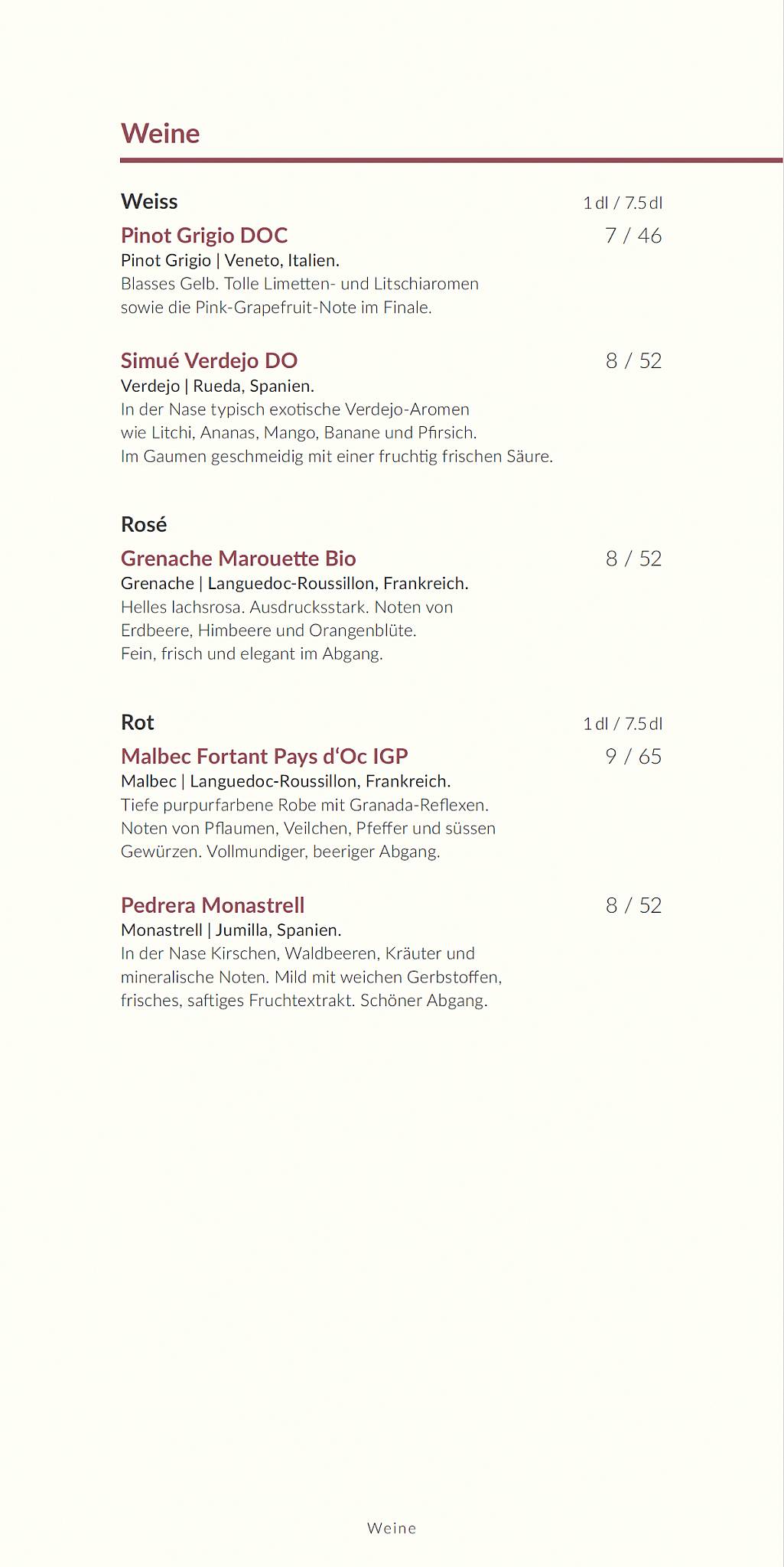 Menu di grepery 