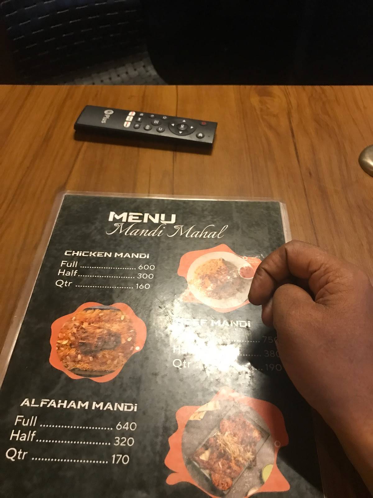 mandimahal menu