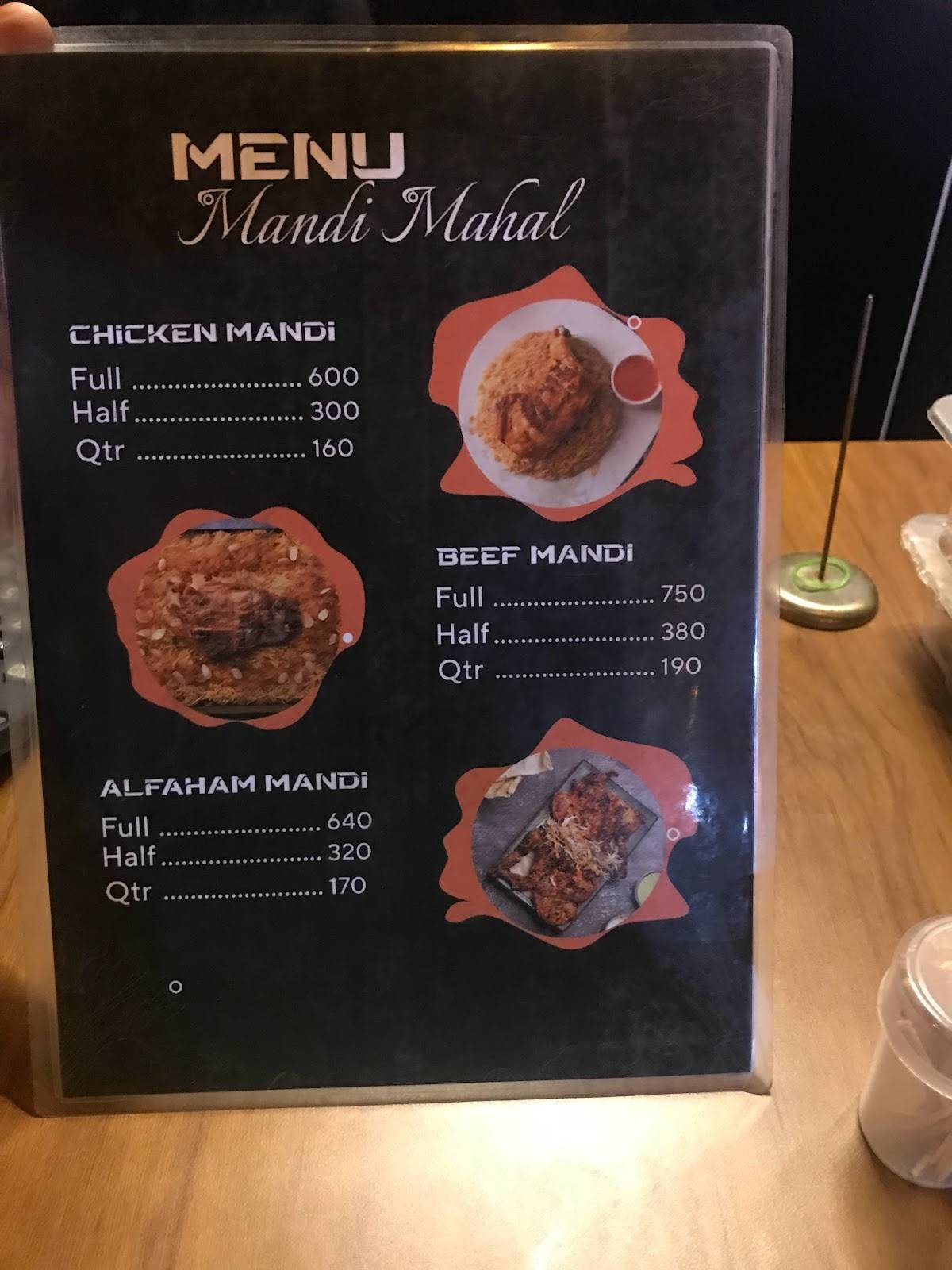 mandimahal menu