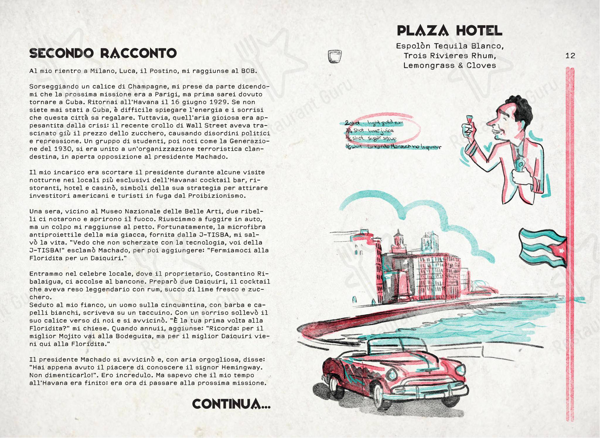 Menu di Bob Milano - Menu