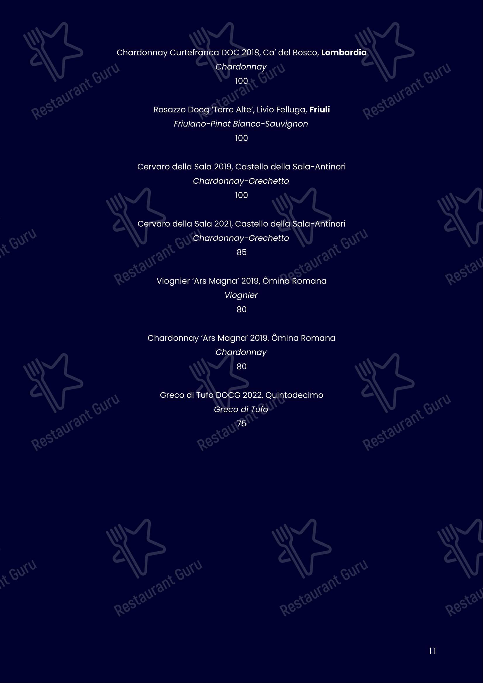 Menu di Cantine MILANO - WINE & RESTAURANT - Основное меню