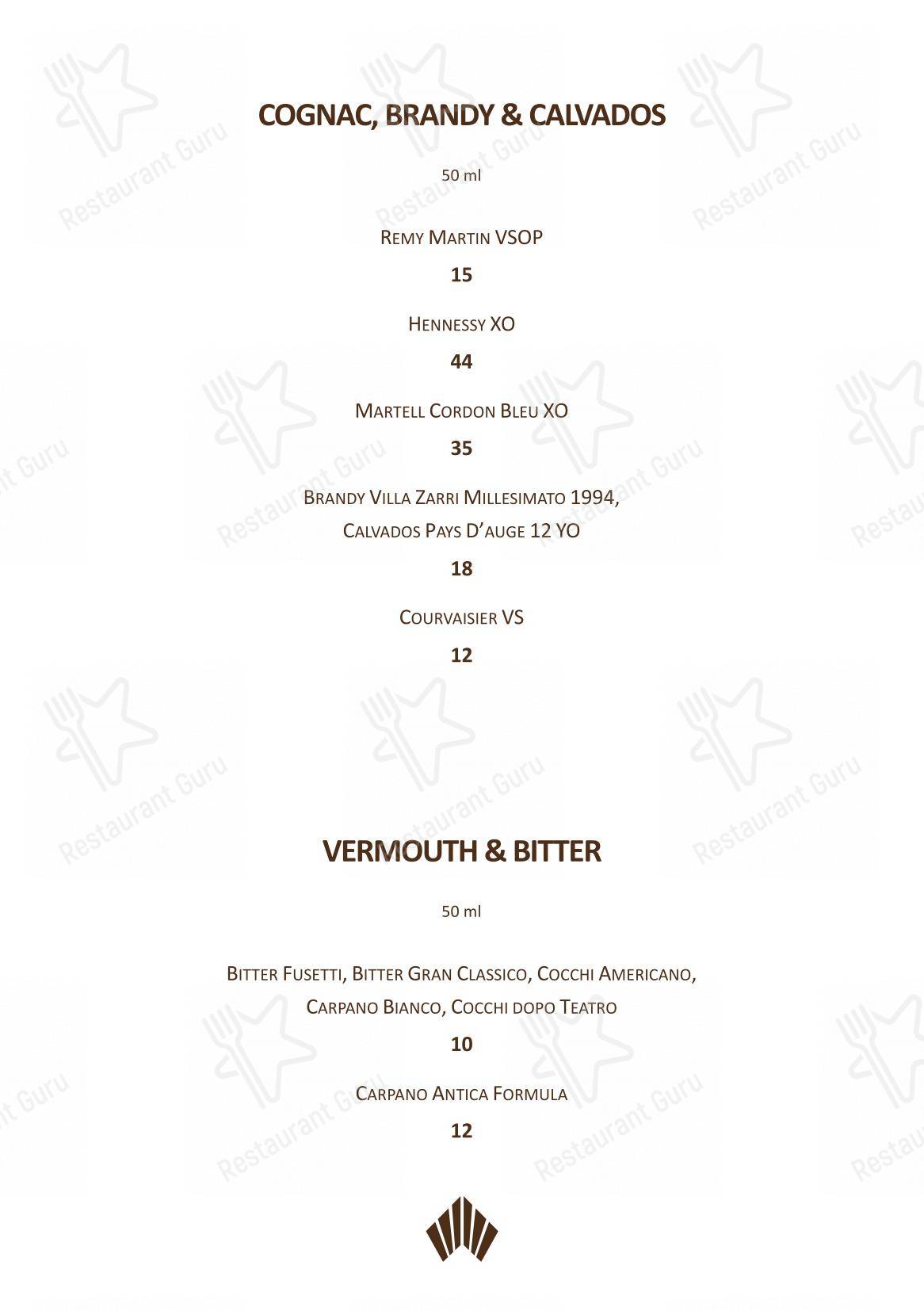 Menu pour Charlie’s Rooftop Bar - 菜单