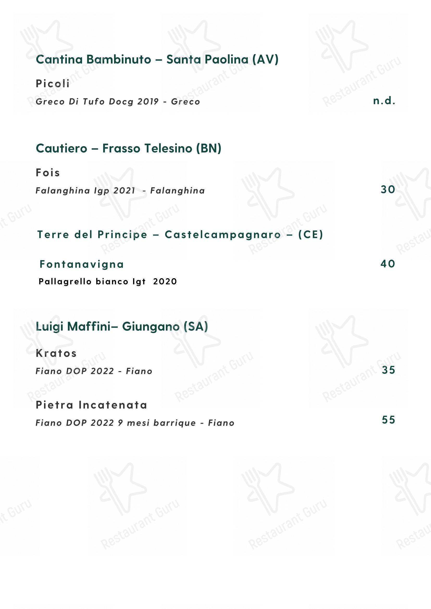 Основное меню per Cosmo Restaurant Pompei ristorante