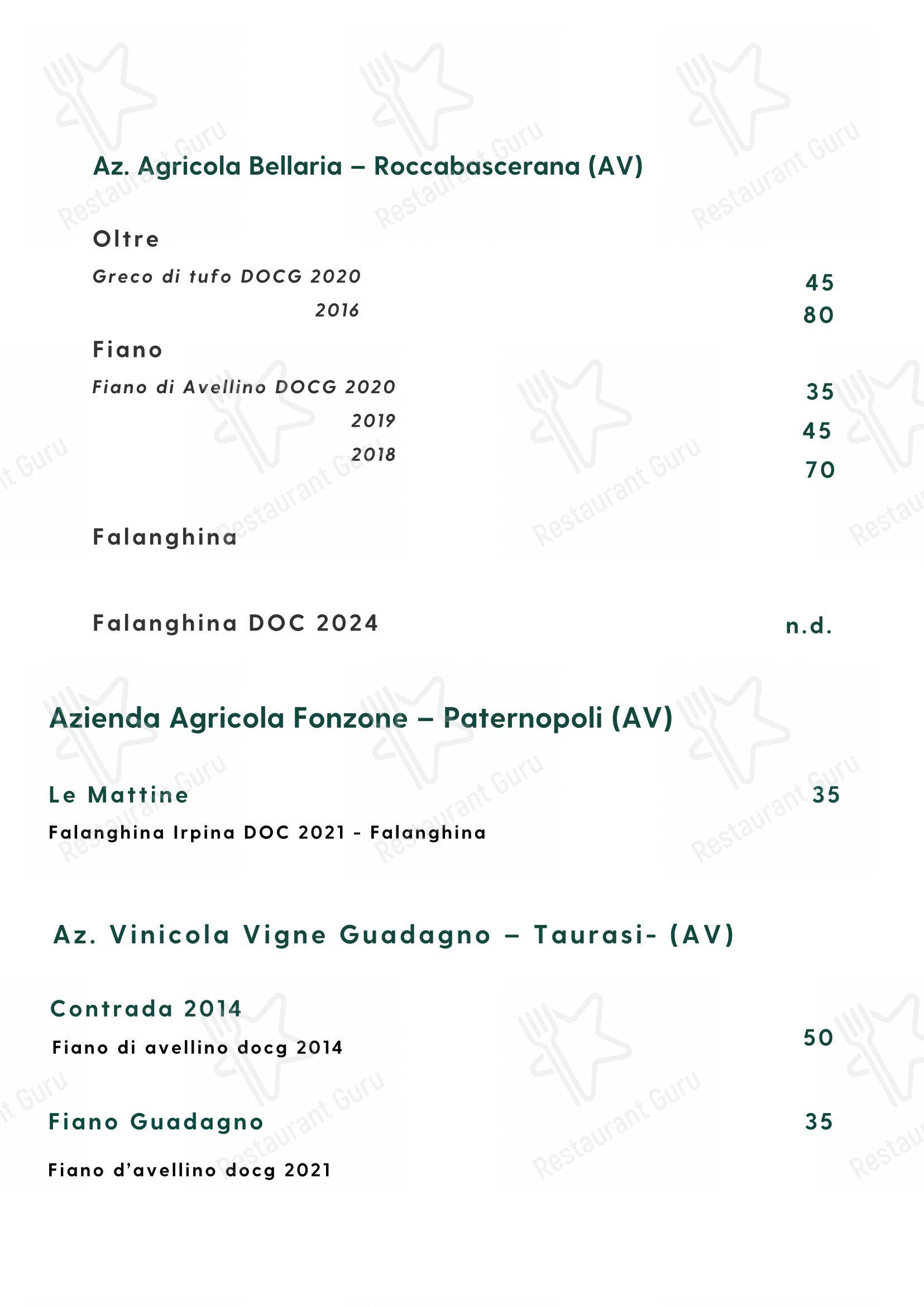 Основное меню per Cosmo Restaurant Pompei ristorante