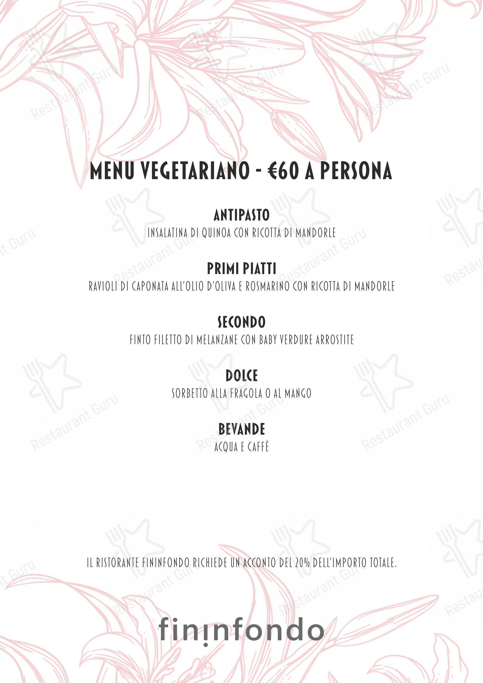 Menu di Fininfondo