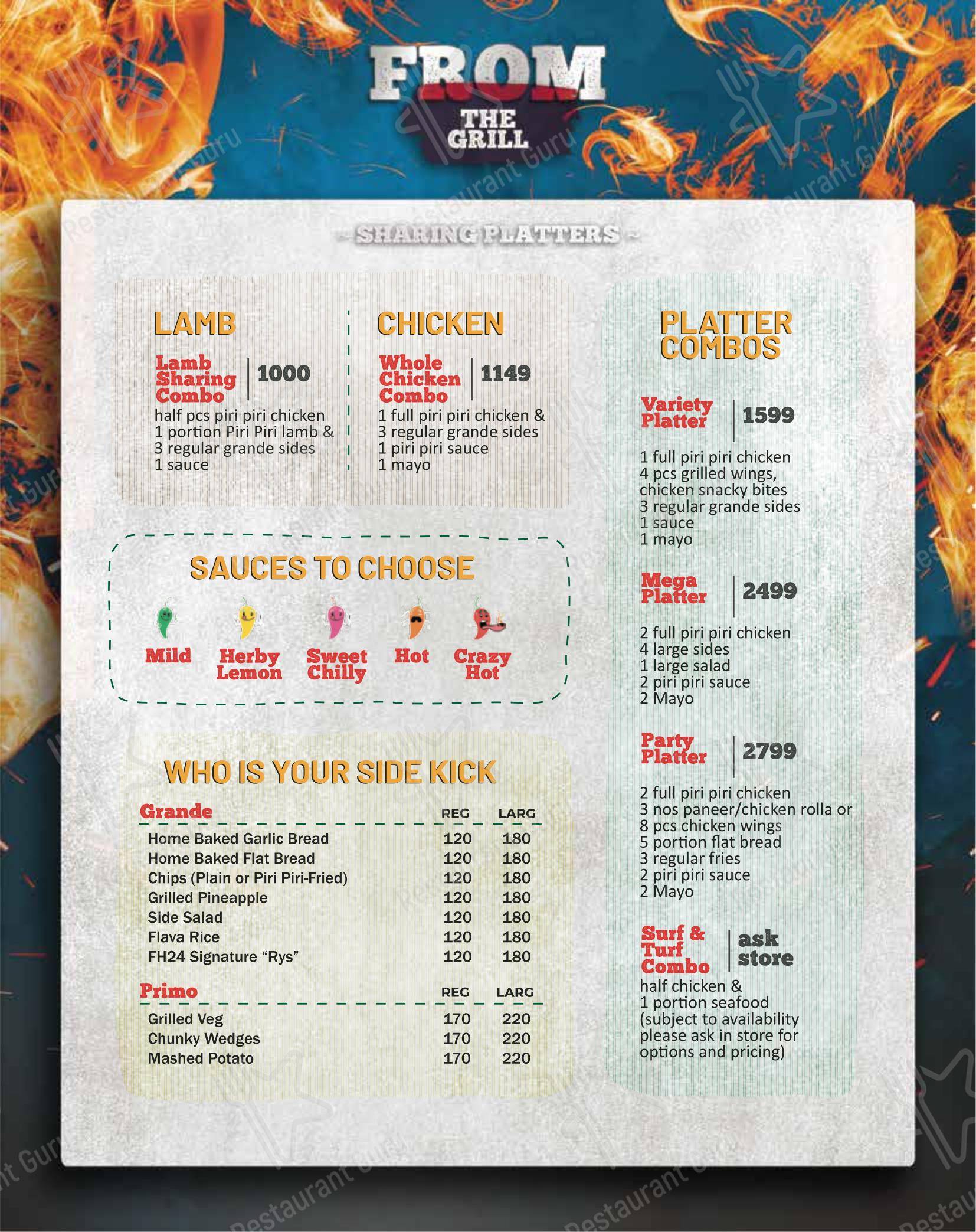 菜单 for Flame house 24 – Spicy Grilled Chicken Best Biryani in Thrissur in Thrissur