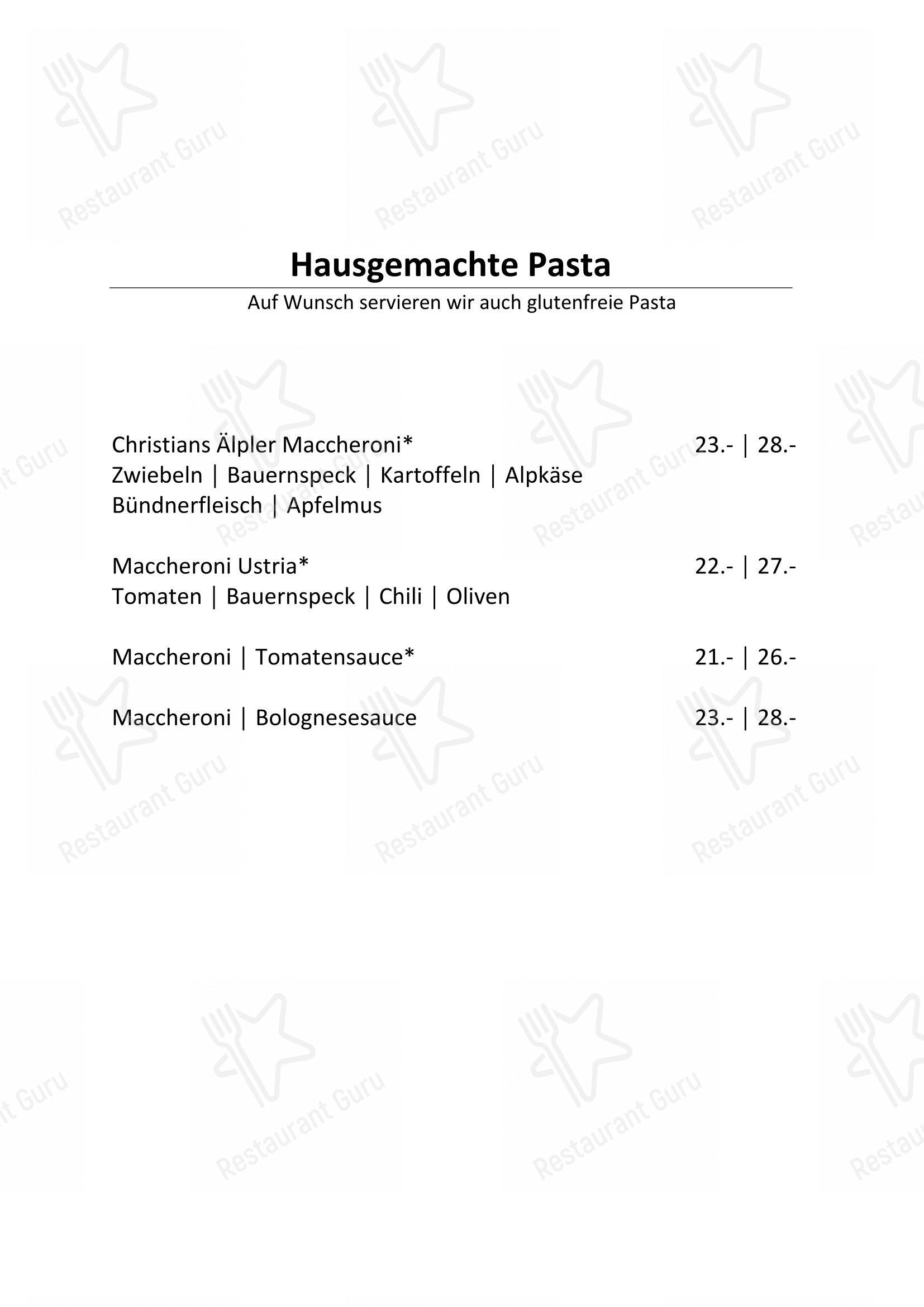 Основное меню per Grandis Ustria da Vin ristorante con griglia