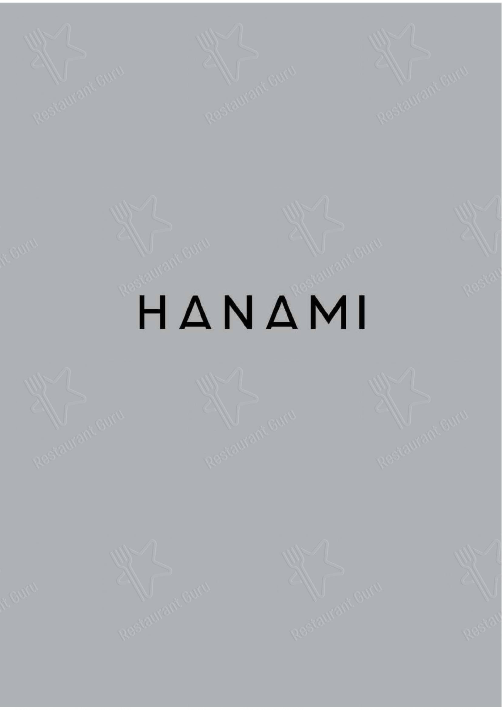 Menu bar per Hanami Asian Fusion in Ferrara