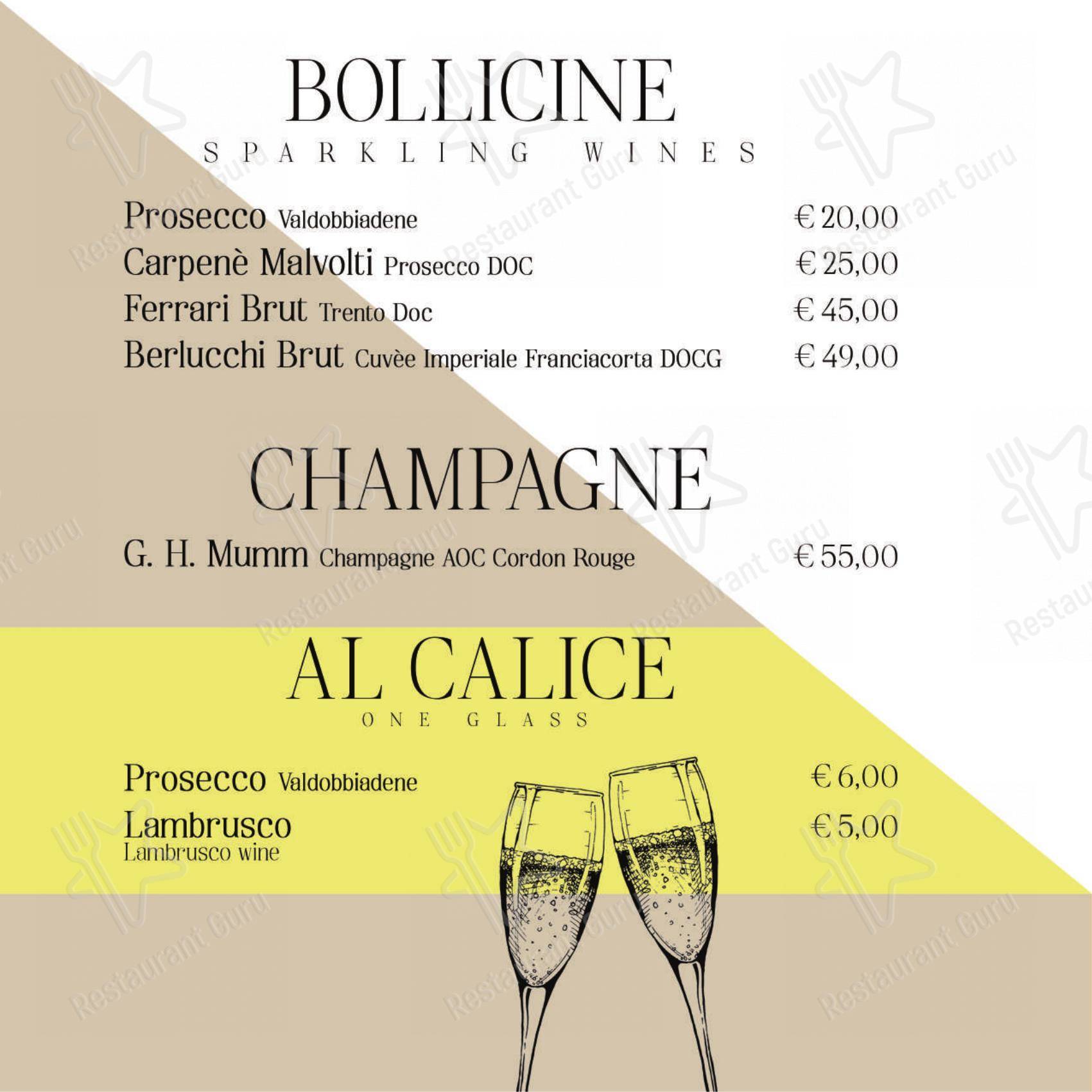 La Francescana in Roma - Menu