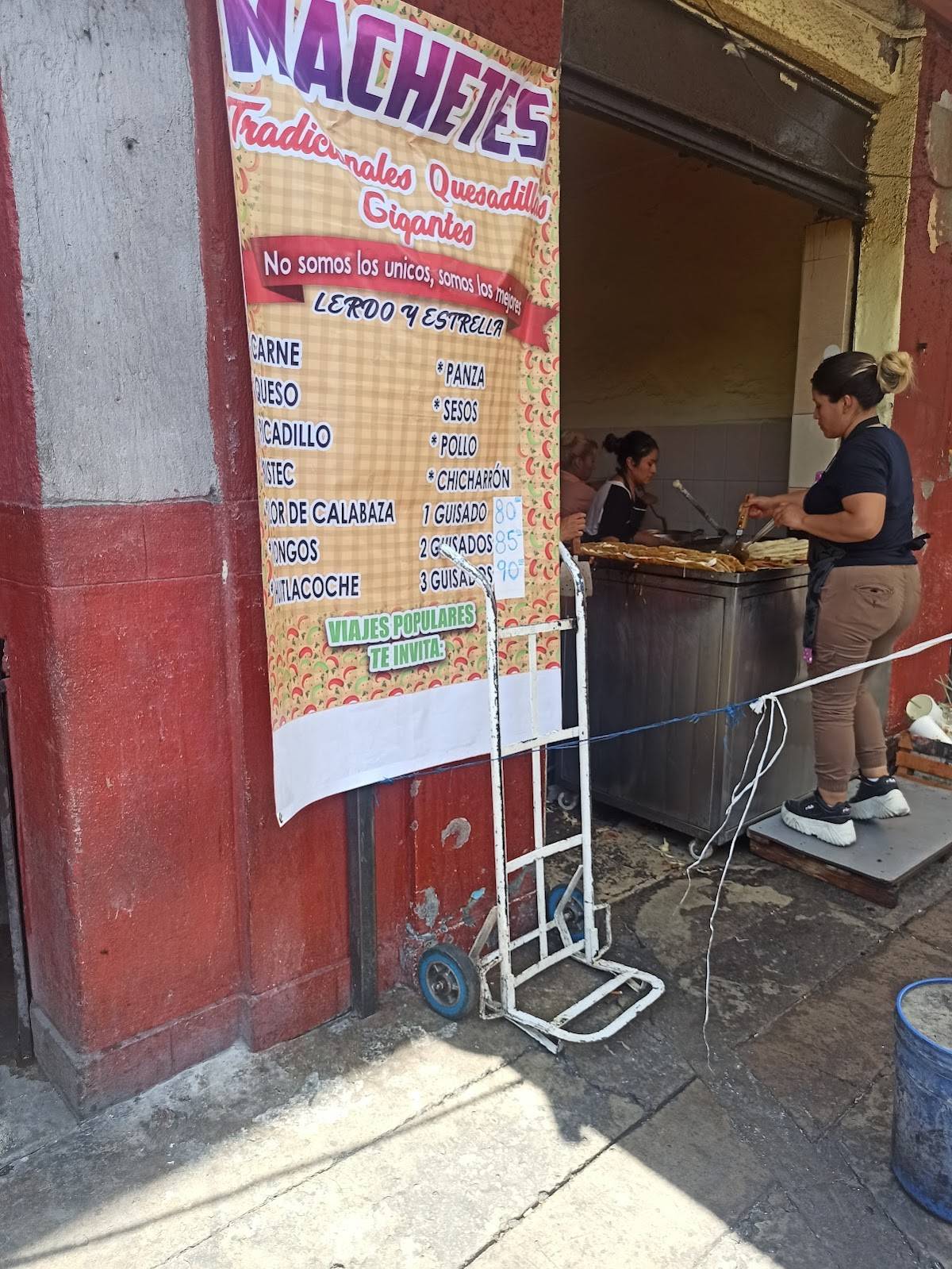 Carta del restaurante Los Machetes del la Guerrero, Mexico, Lerdo 186