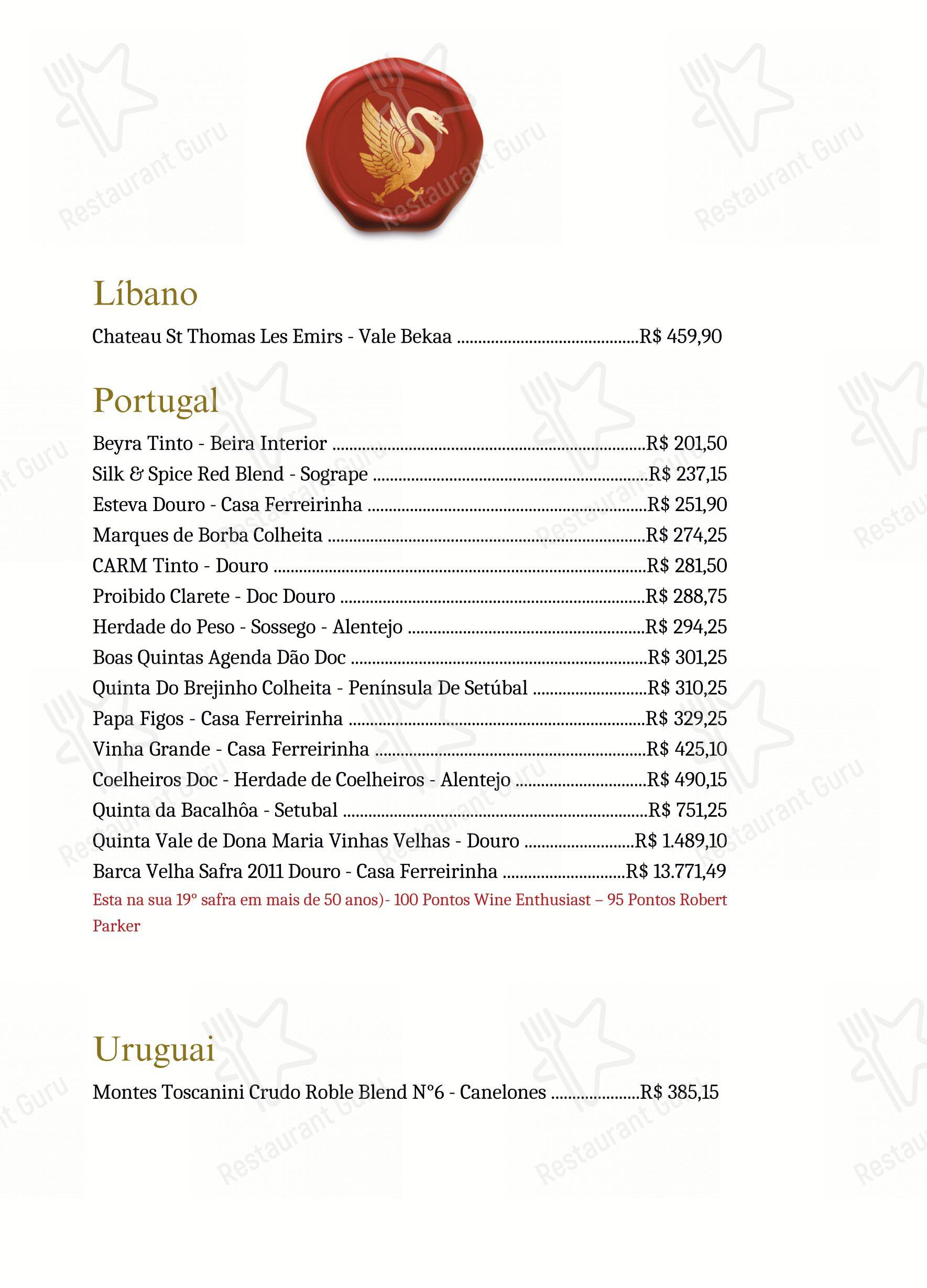 Основное меню para Ludwig Restaurant em Campos do Jordão