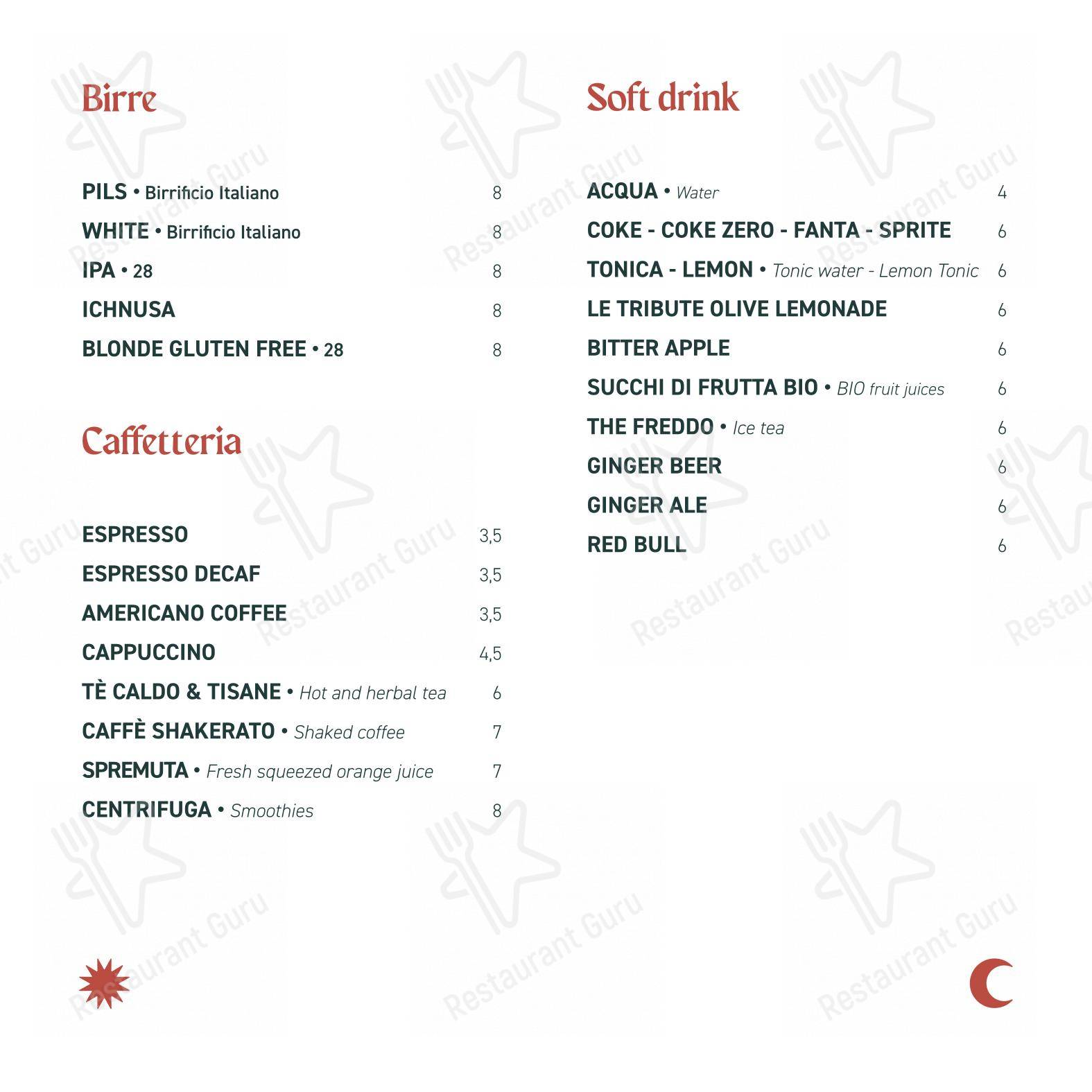 Menu pour Masa Rooftop restaurant