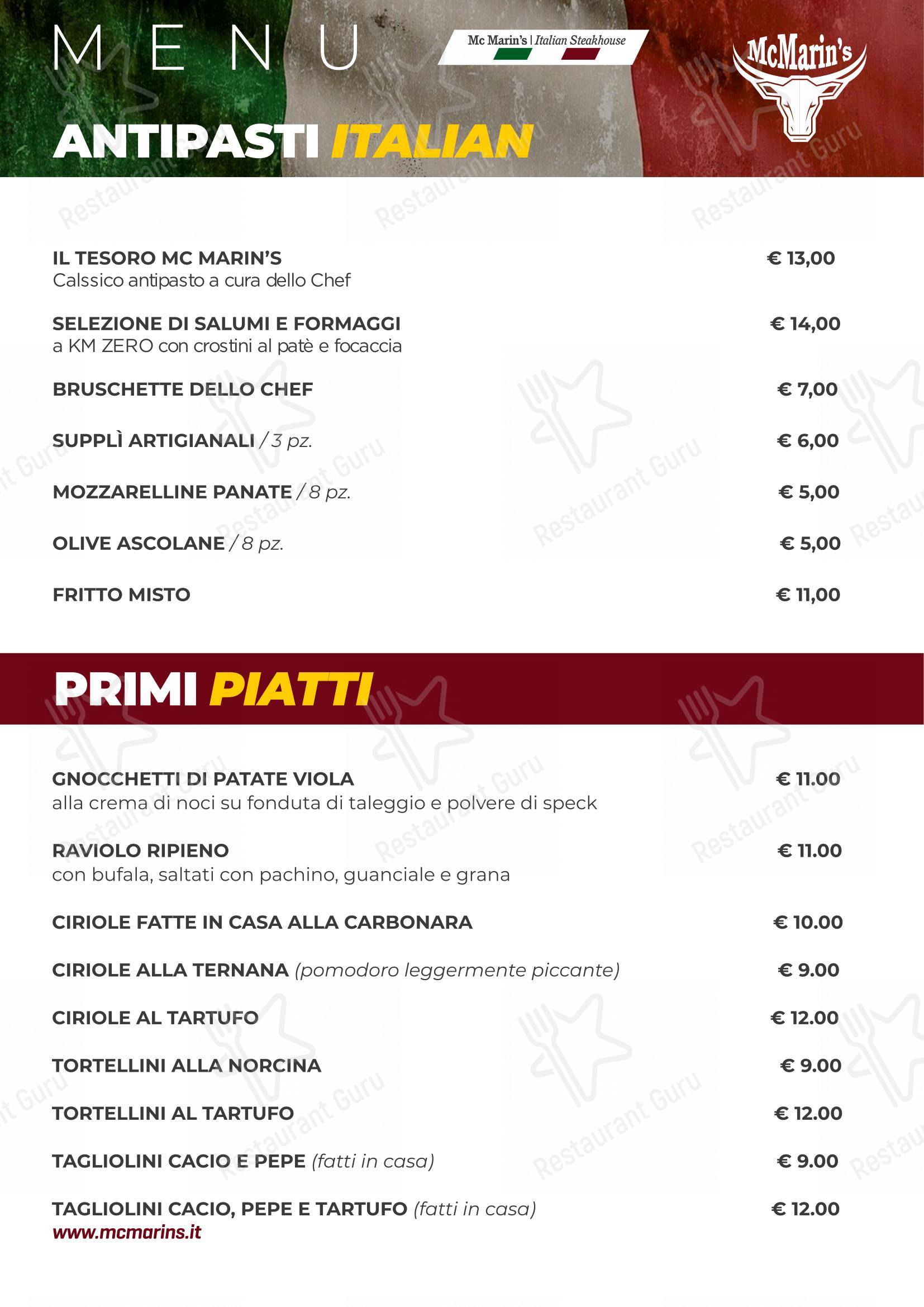 La Locanda Del Drago in Terni - Menu