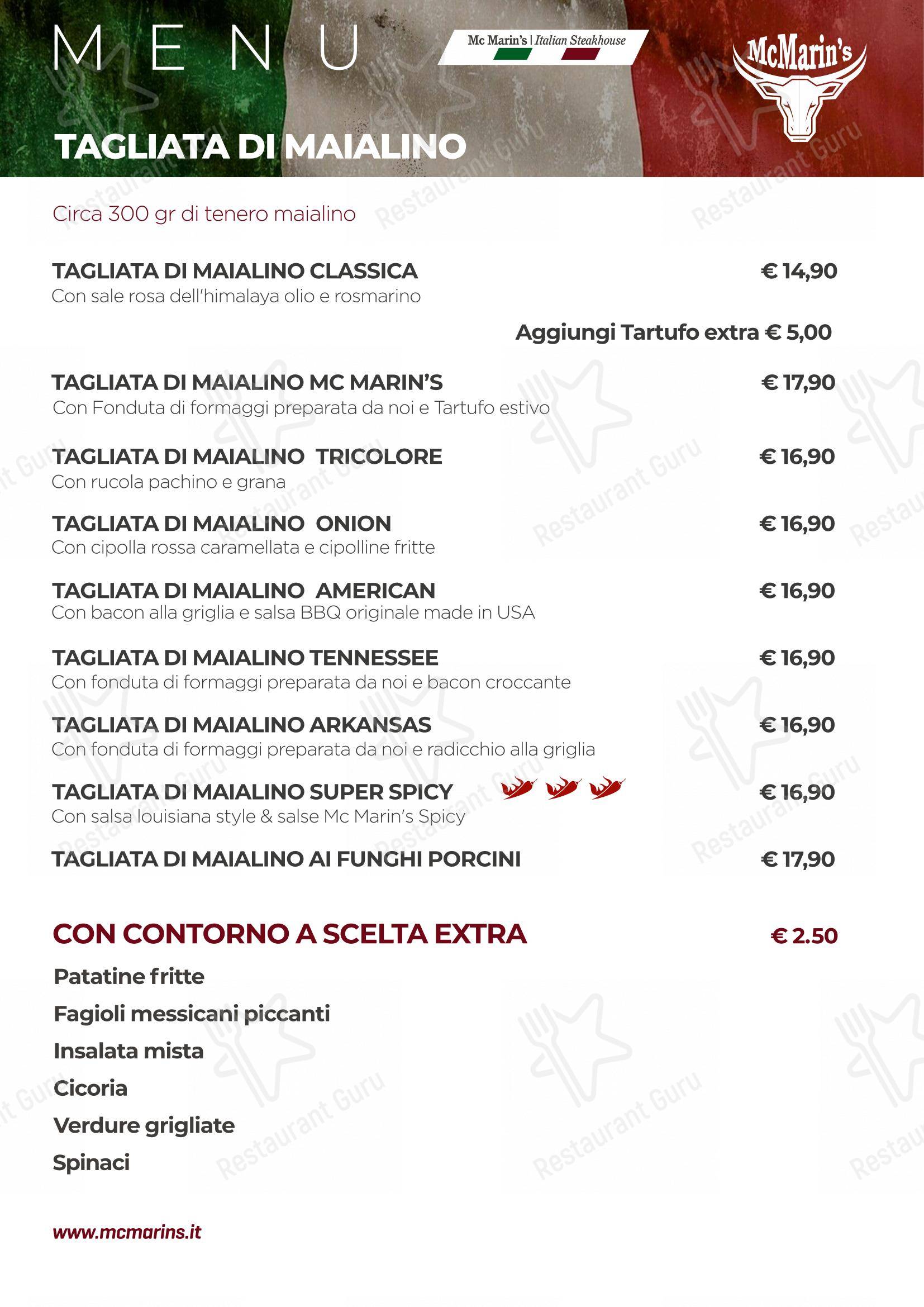 Menu per La Locanda Del Drago in Terni