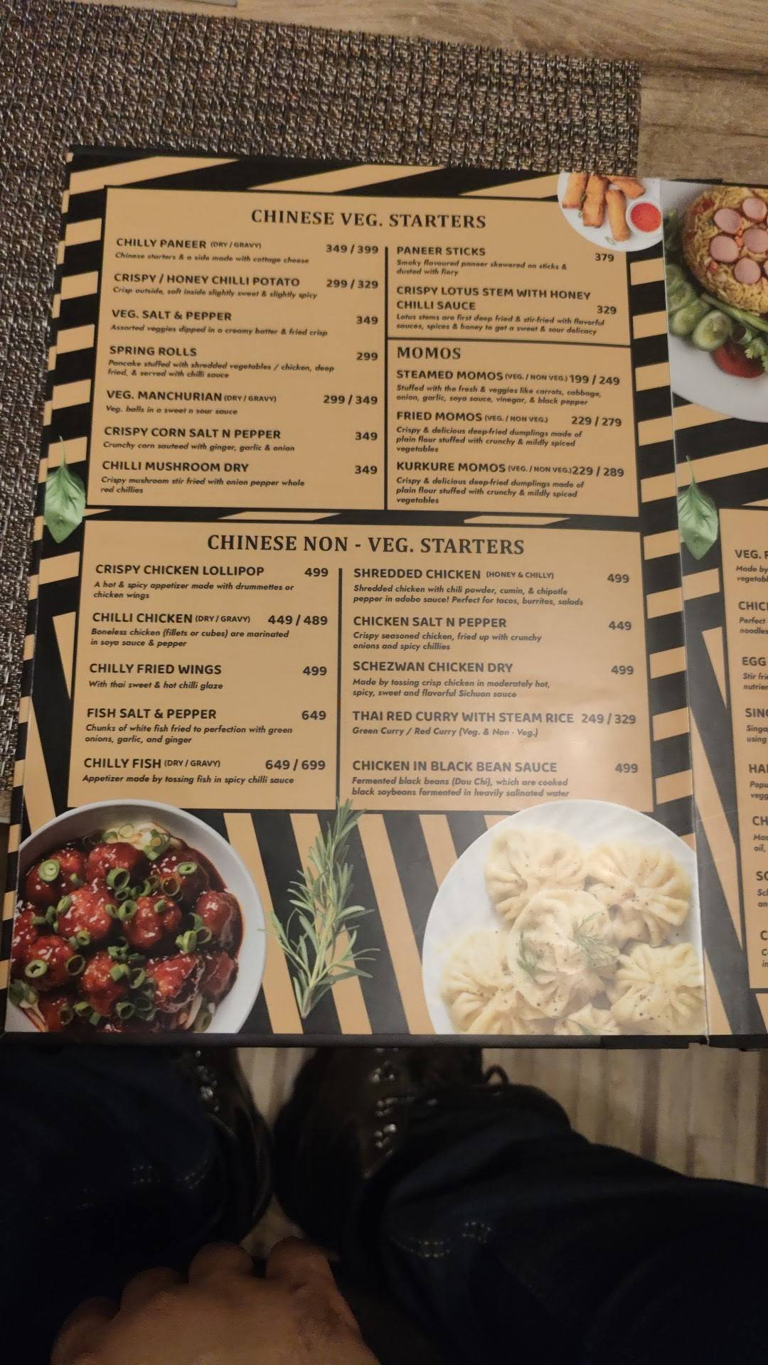 Maharaja house of taste menu