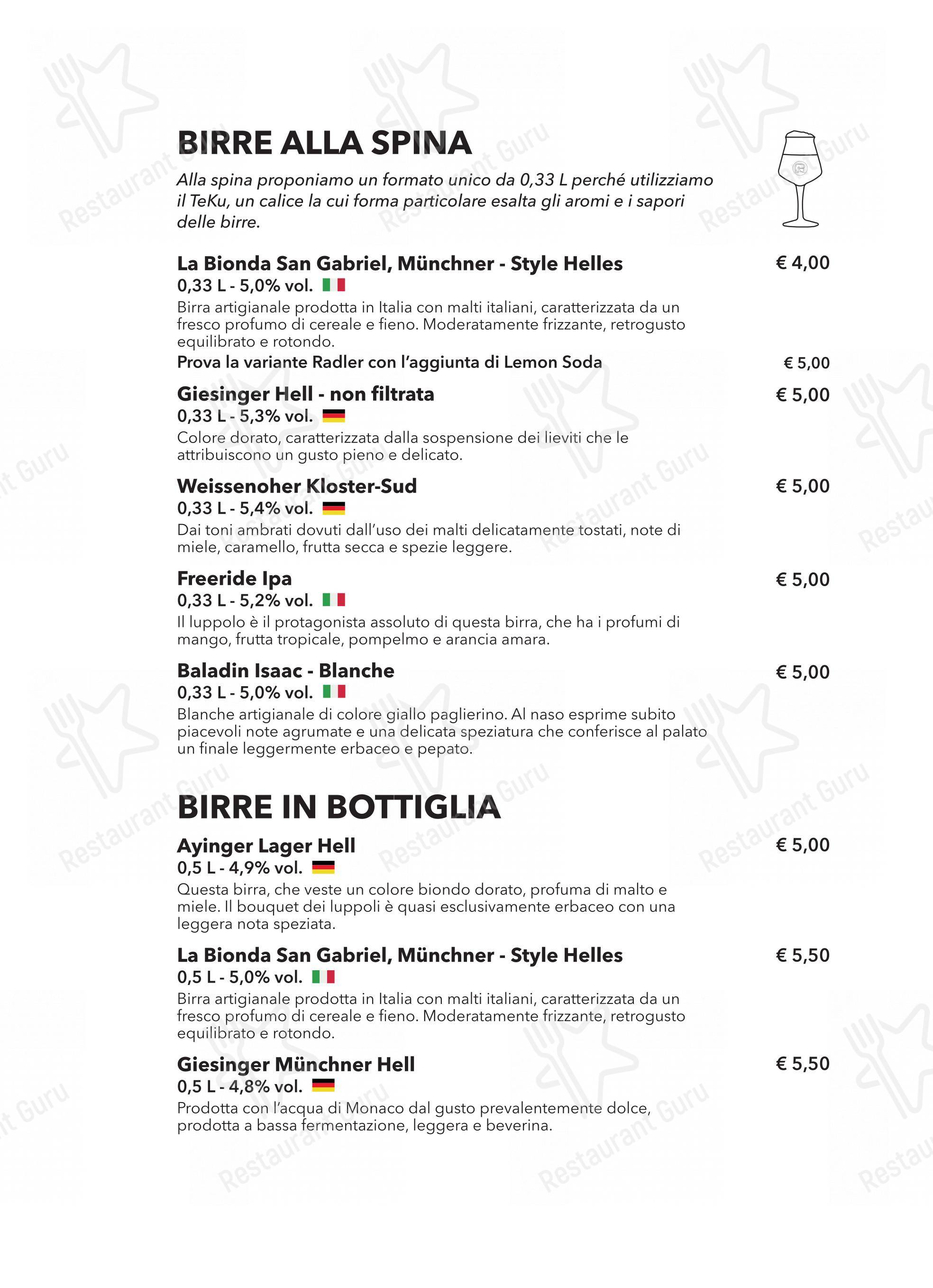 Menu per Rico'S 3 - La Forneria ristorante