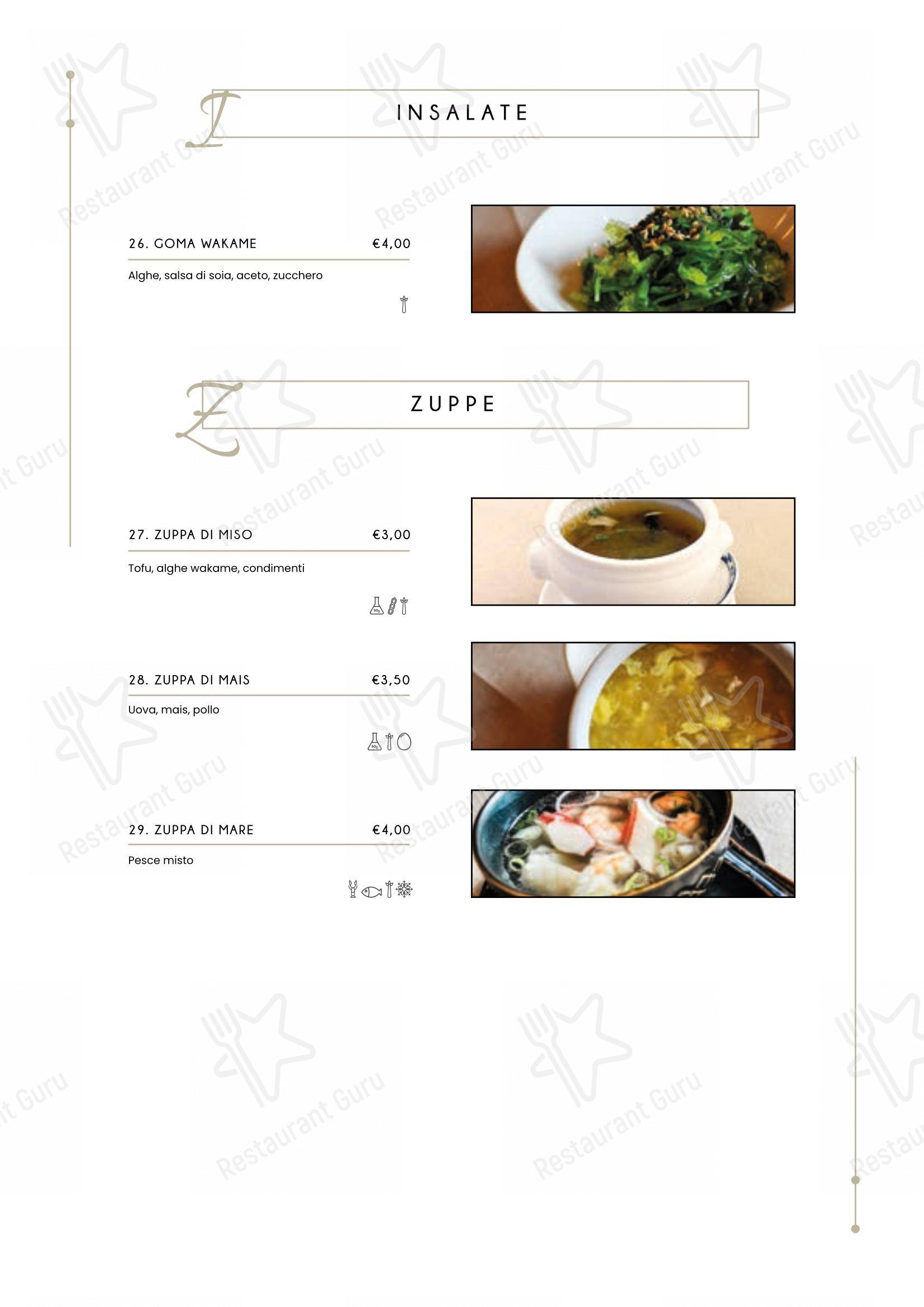 Menu di Ristorante Miyako - Menu bar