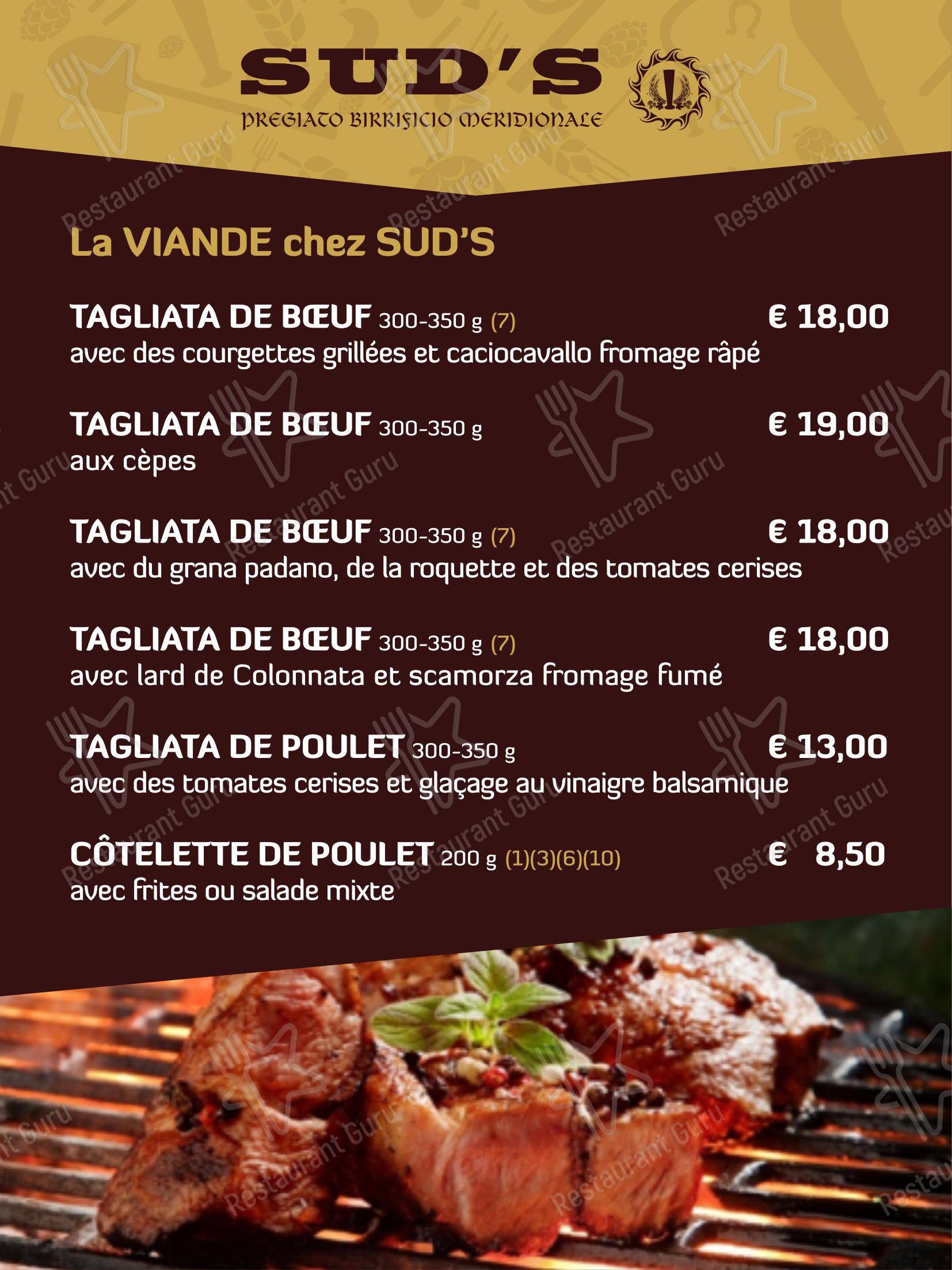 Коктейльная карта per Sud's ristorante