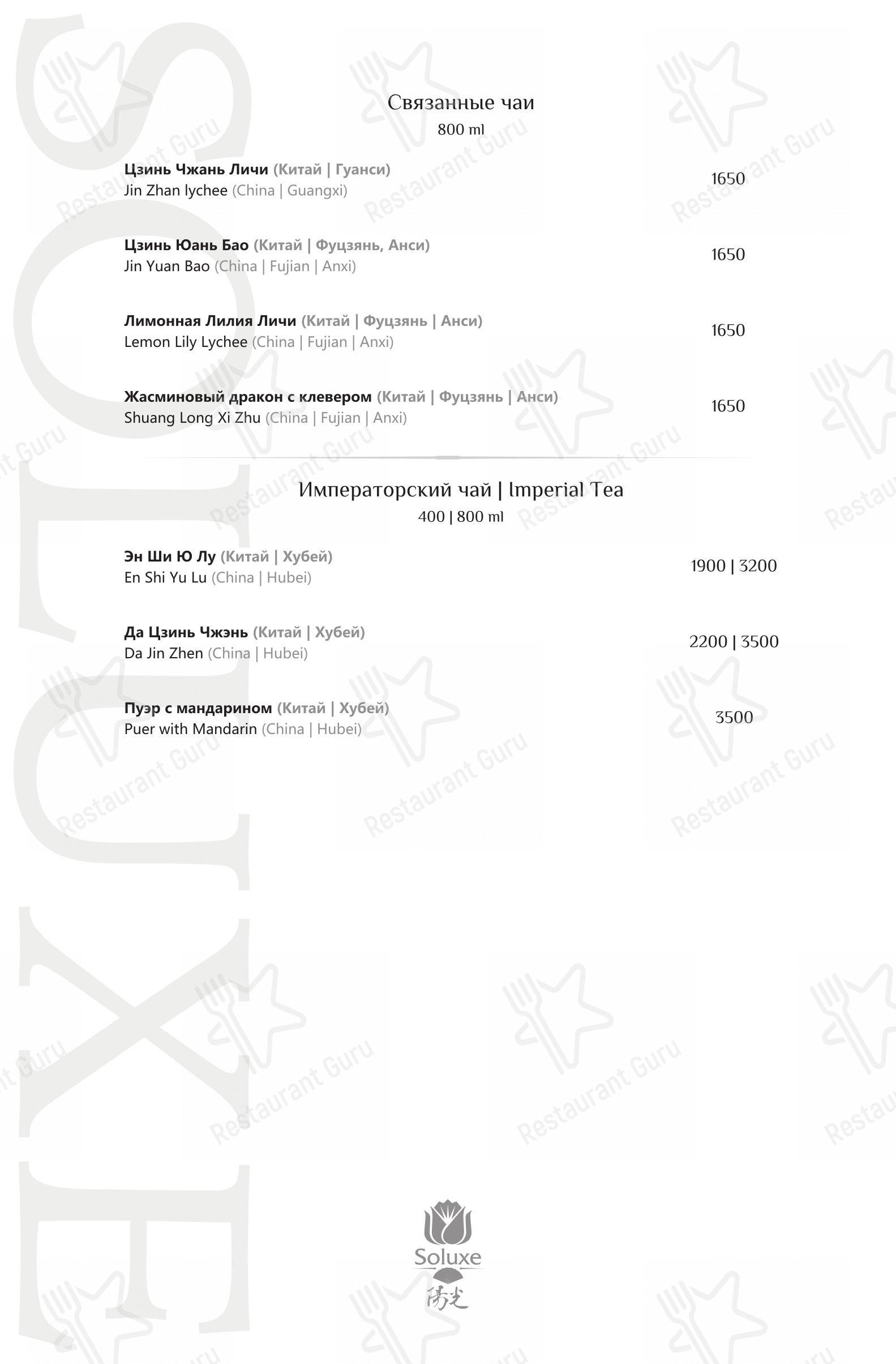 Soluxe Kutuzovsky dans Moscou - Menu bar