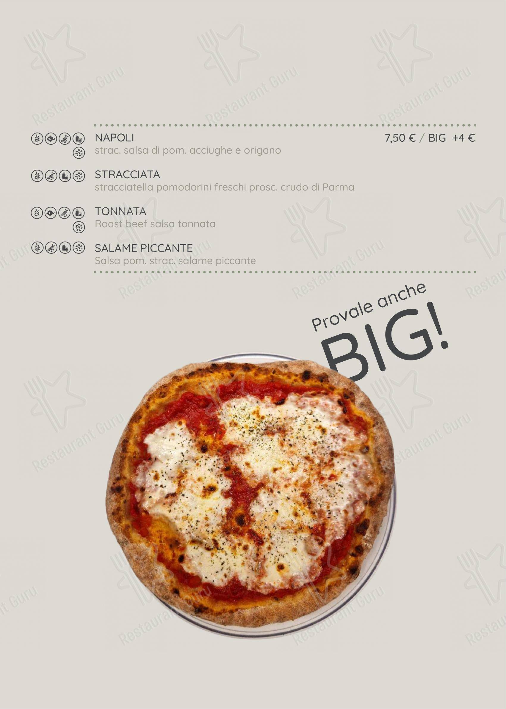 Strakkino in Genova - Menu