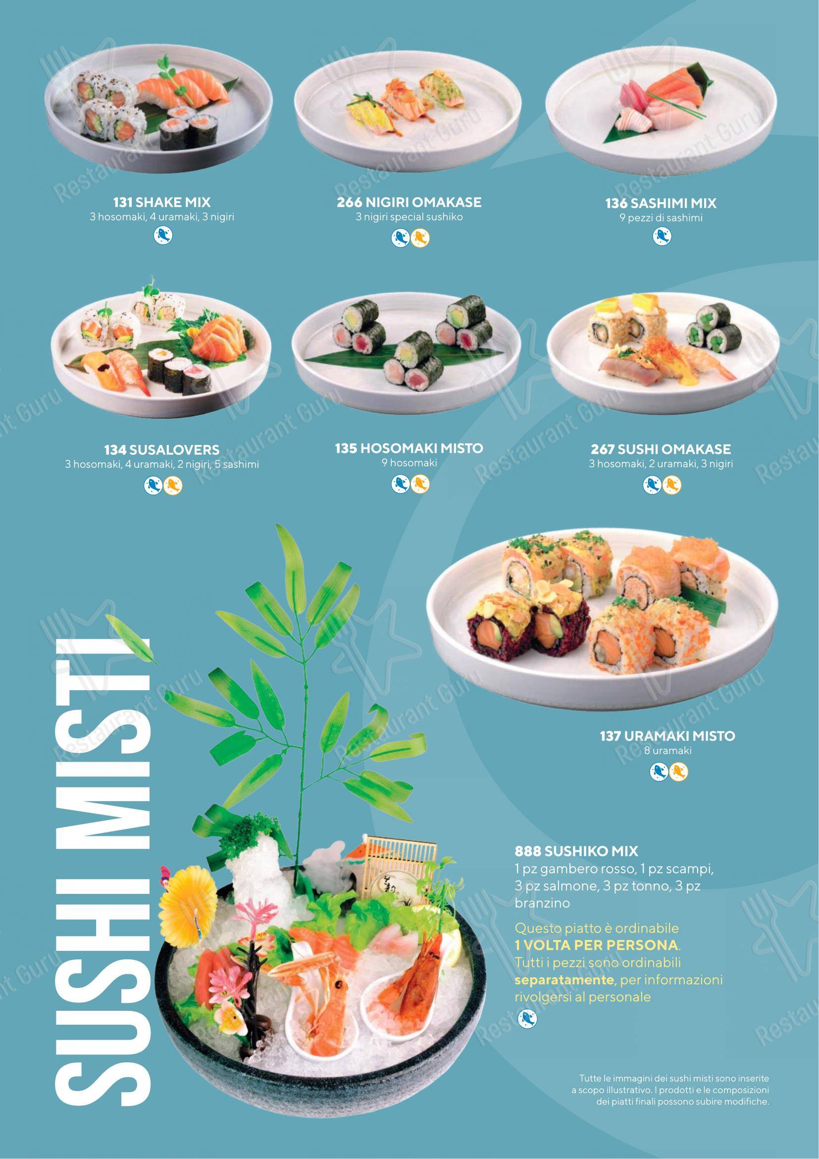 Sushiko Riva del Garda - Blue Garden in Riva del Garda - 菜单