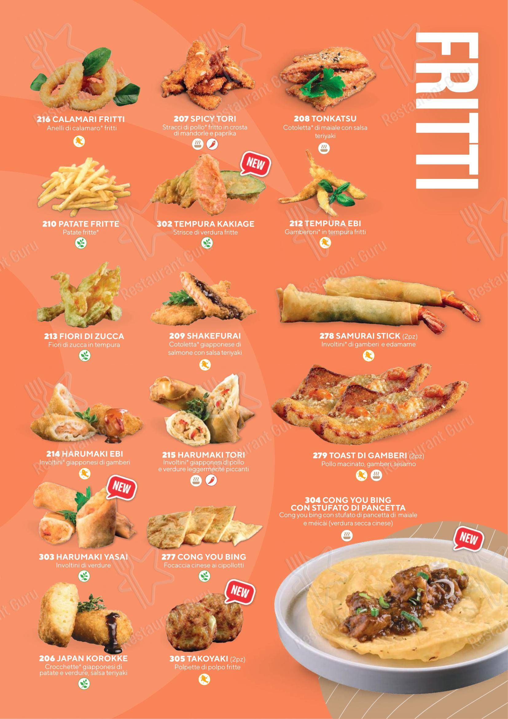 Menu bar per Sushiko Riva del Garda - Blue Garden in Riva del Garda