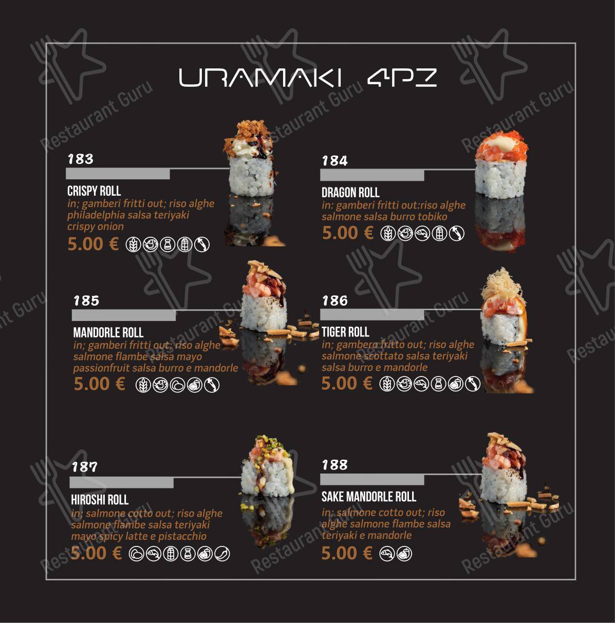 Taro Sushi in Frosinone - Menu